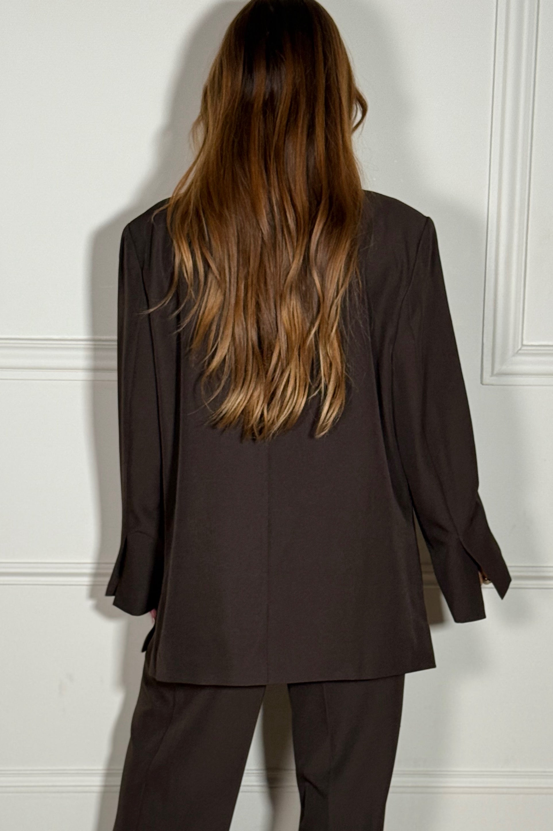Blazer Croisé Femme Élégant - Côtes Fendus et Coupe Moderne