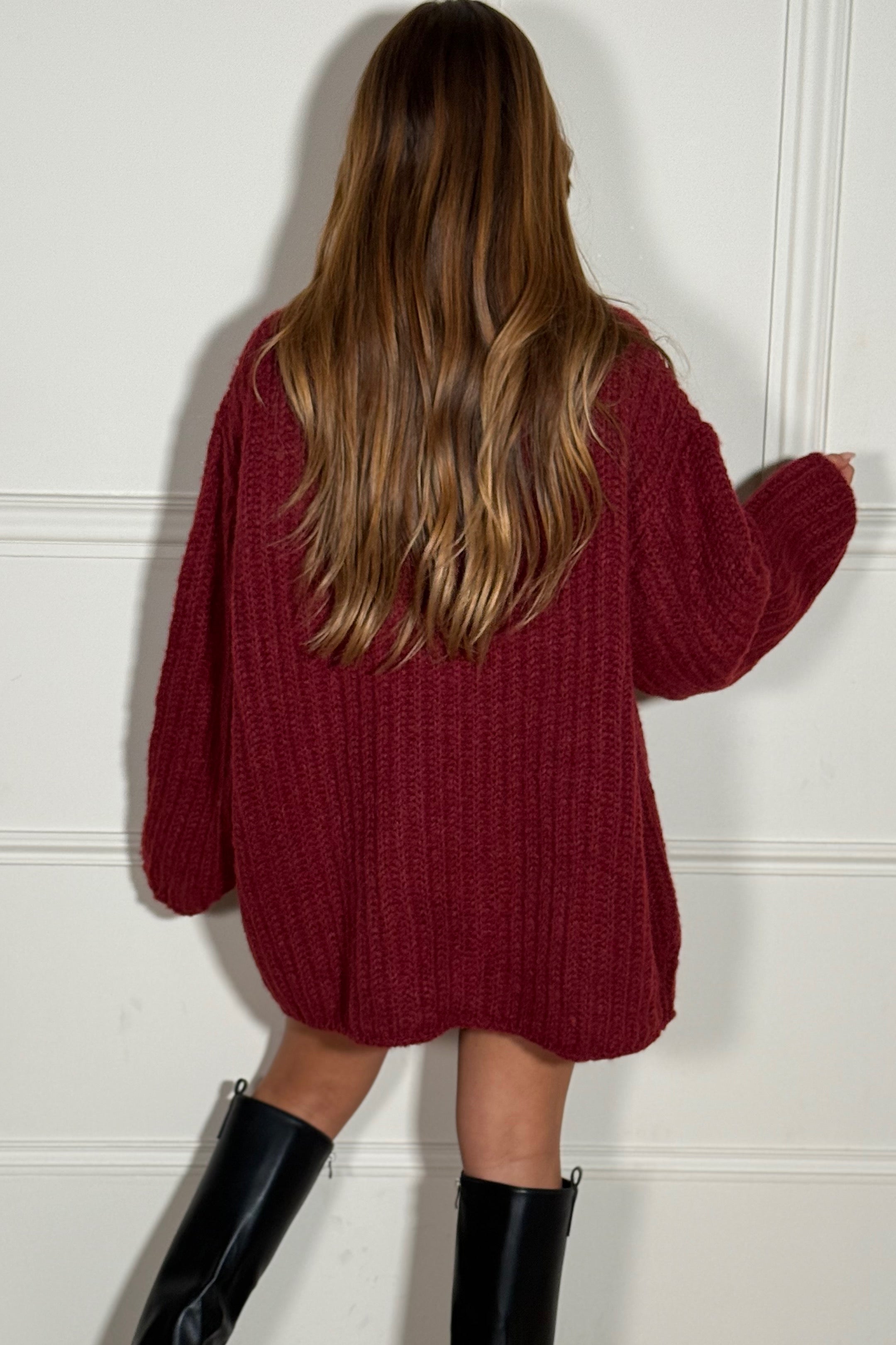 Robe Pull Grosse Maille Femme - Confort et Style Automne-Hiver