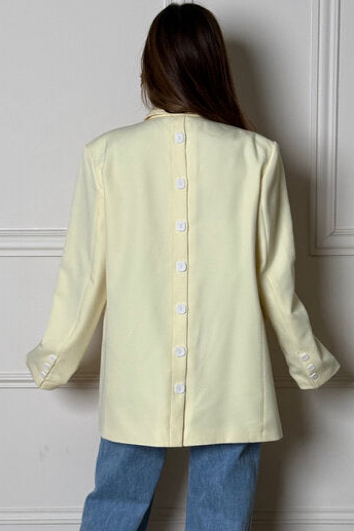 Blazer Dos Boutonné Femme