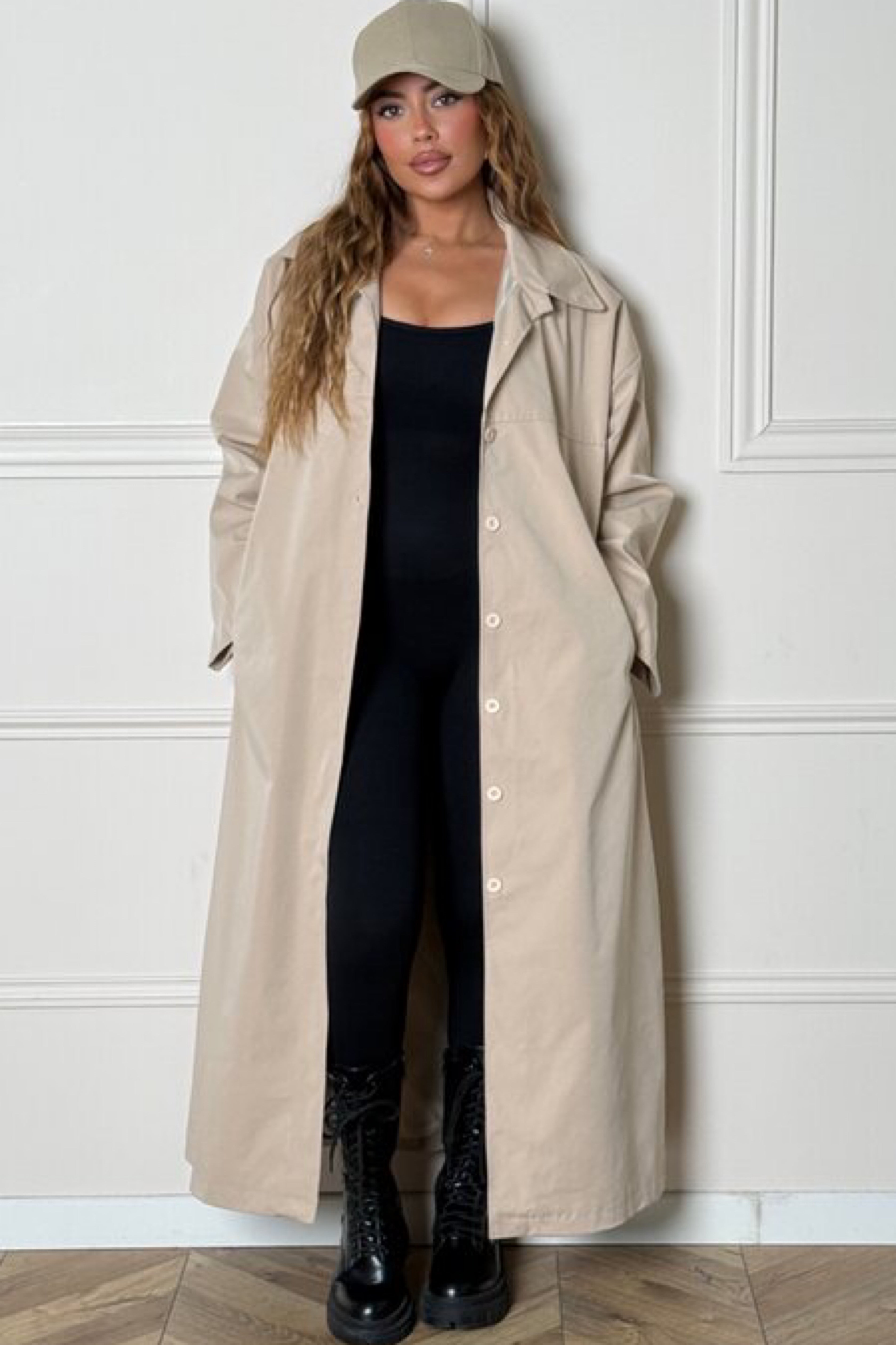 Trench Coupe Droite Femme