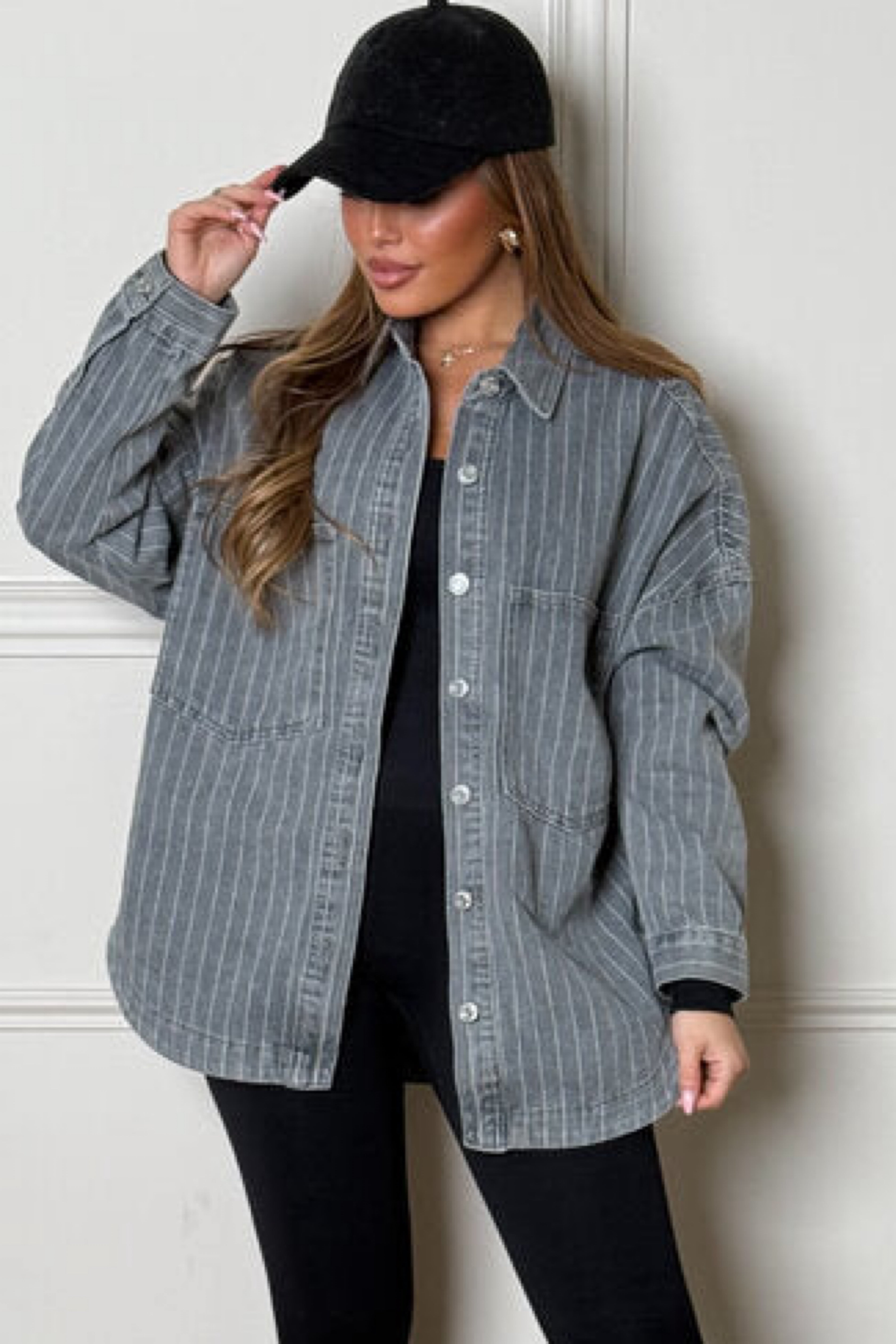 Chemise Denim Rayée Femme