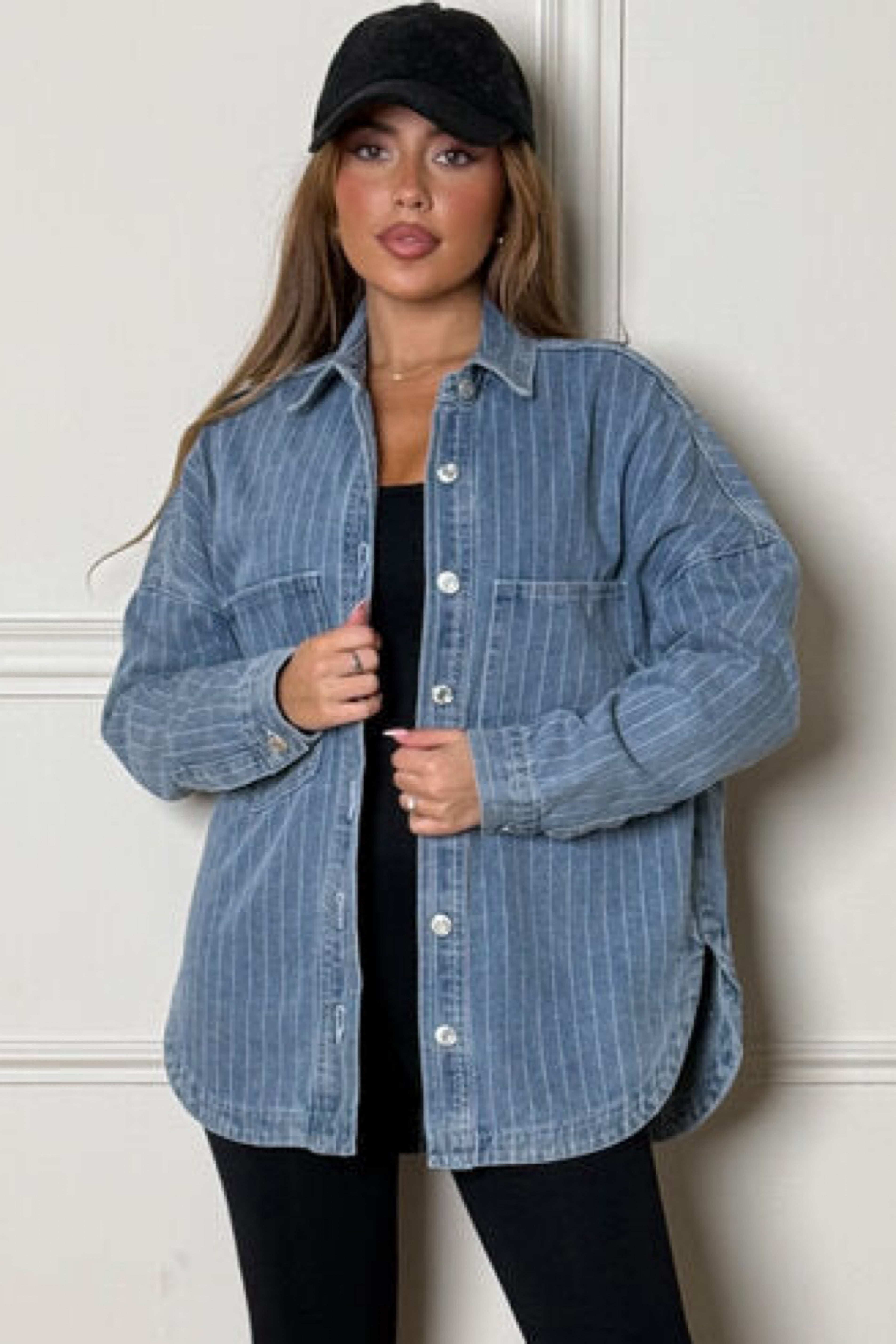 Chemise Denim Rayée Femme