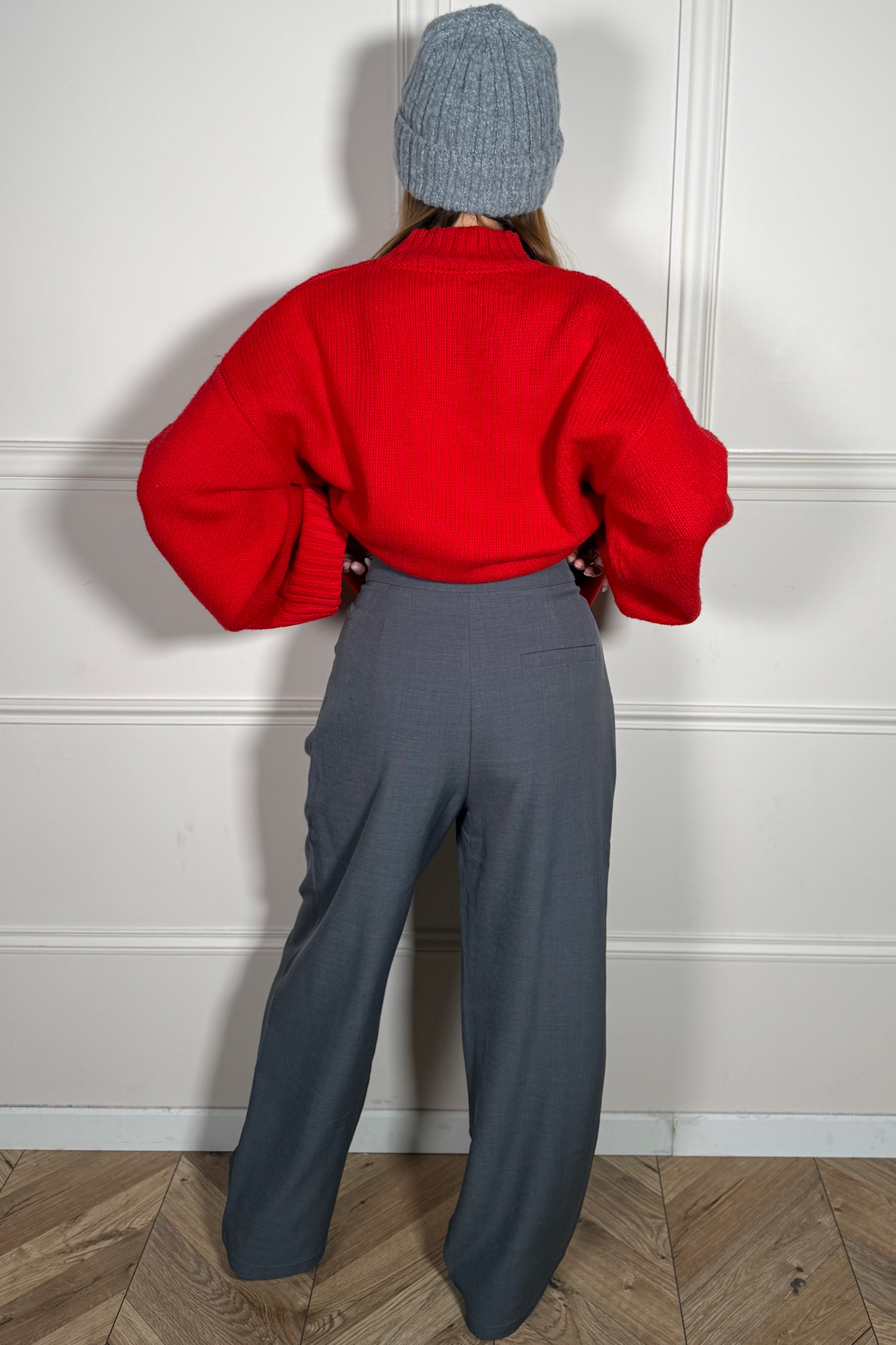 Pantalon à pince oversize femme vue de dos - coupe flatteuse et moderne