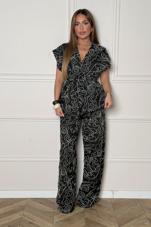 Ensemble Brodé Veste + Pantalon Femme