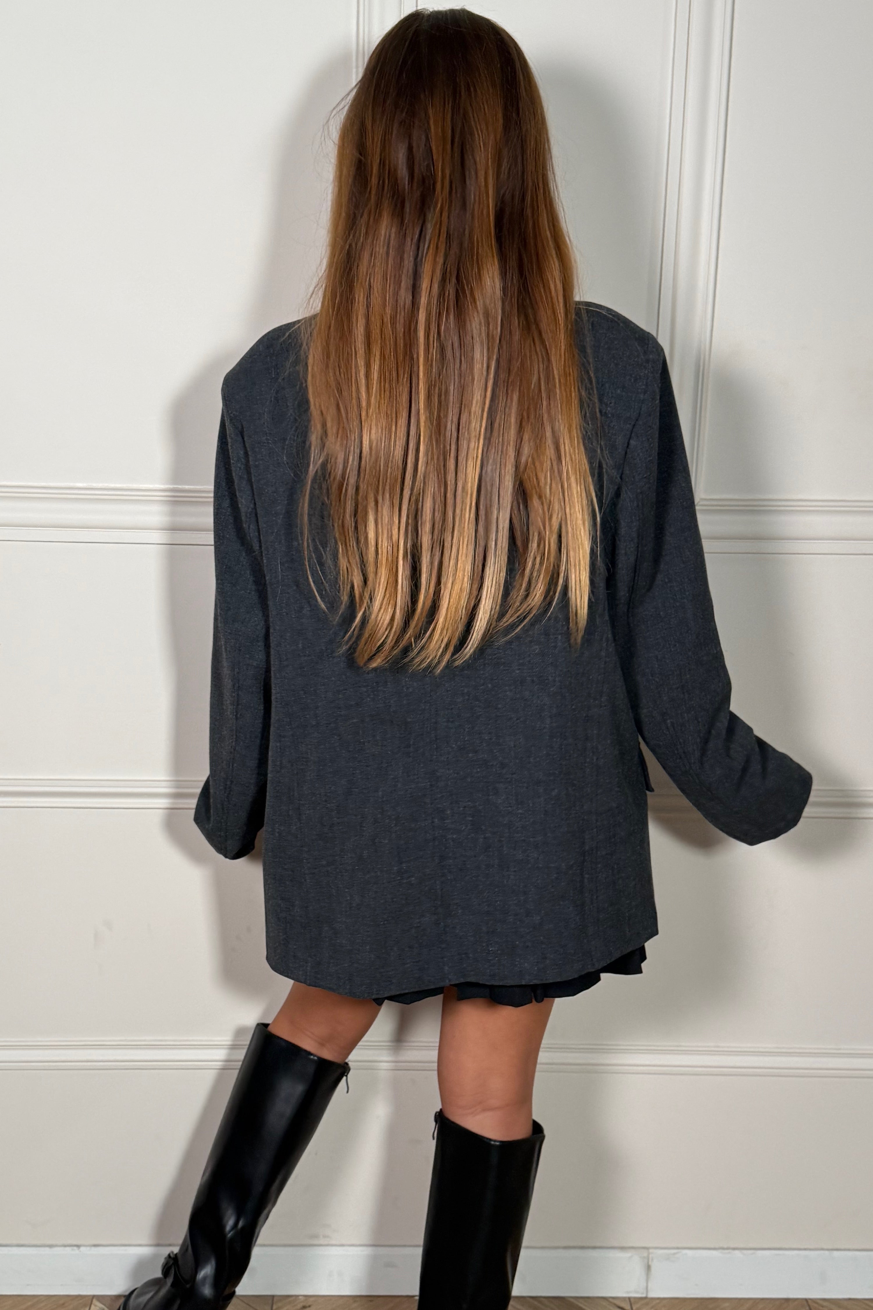 Blazer Déstructuré Fendu Femme - Élégance Moderne Sophistiquée