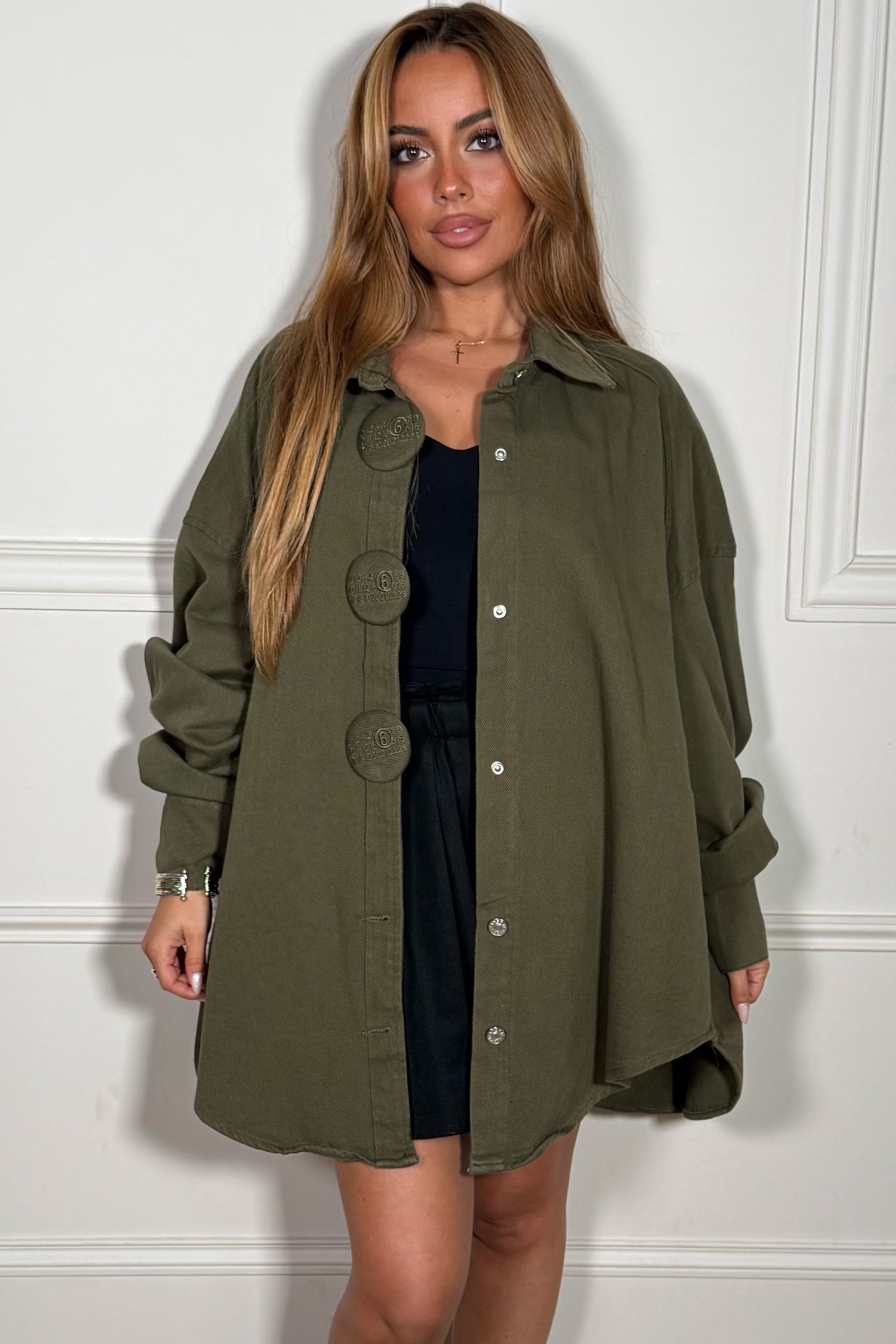 Chemise Veste Denim Coupe Ballon Femme - Style Décontracté Moderne