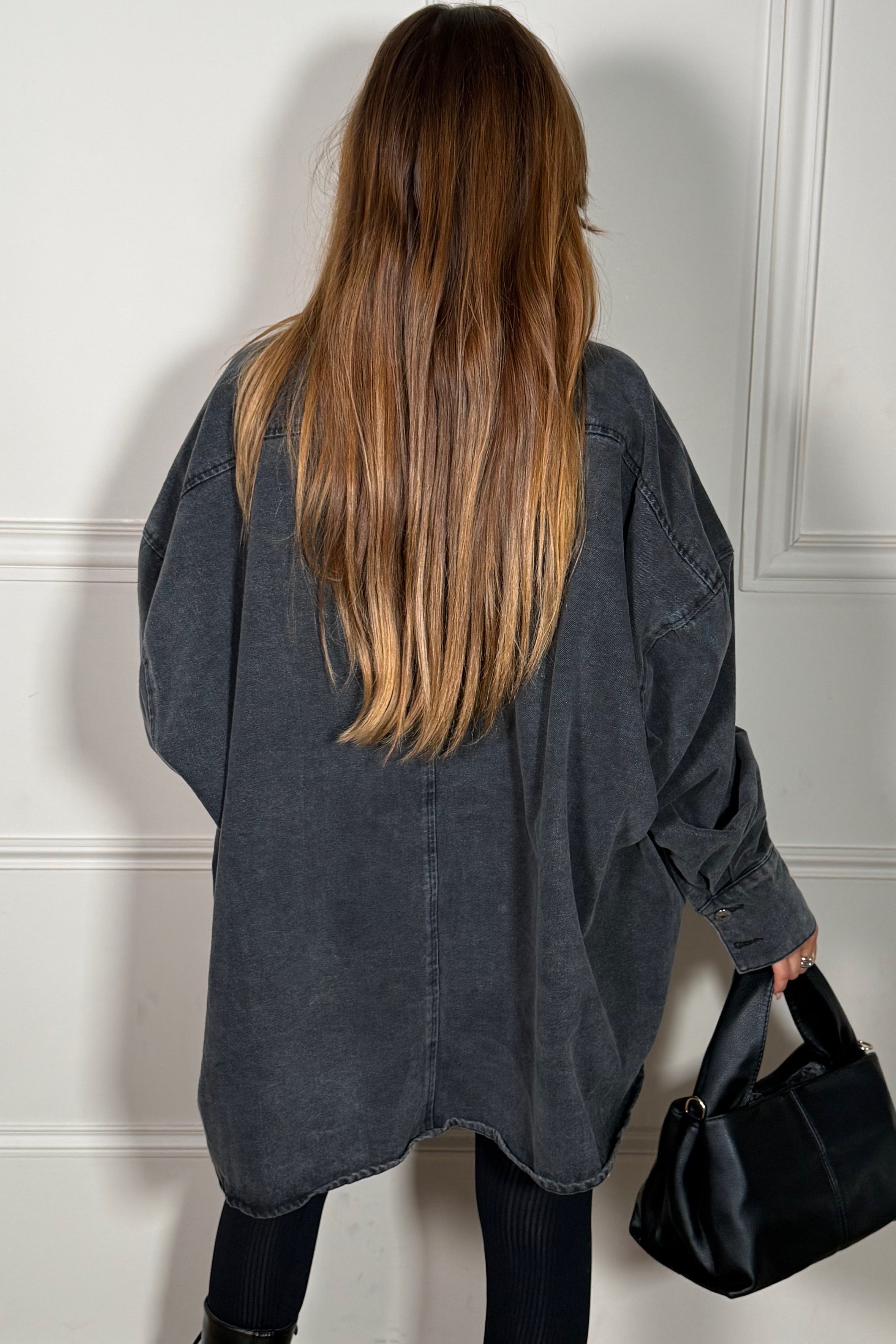 Chemise Veste Denim Coupe Ballon Femme - Style Décontracté Moderne