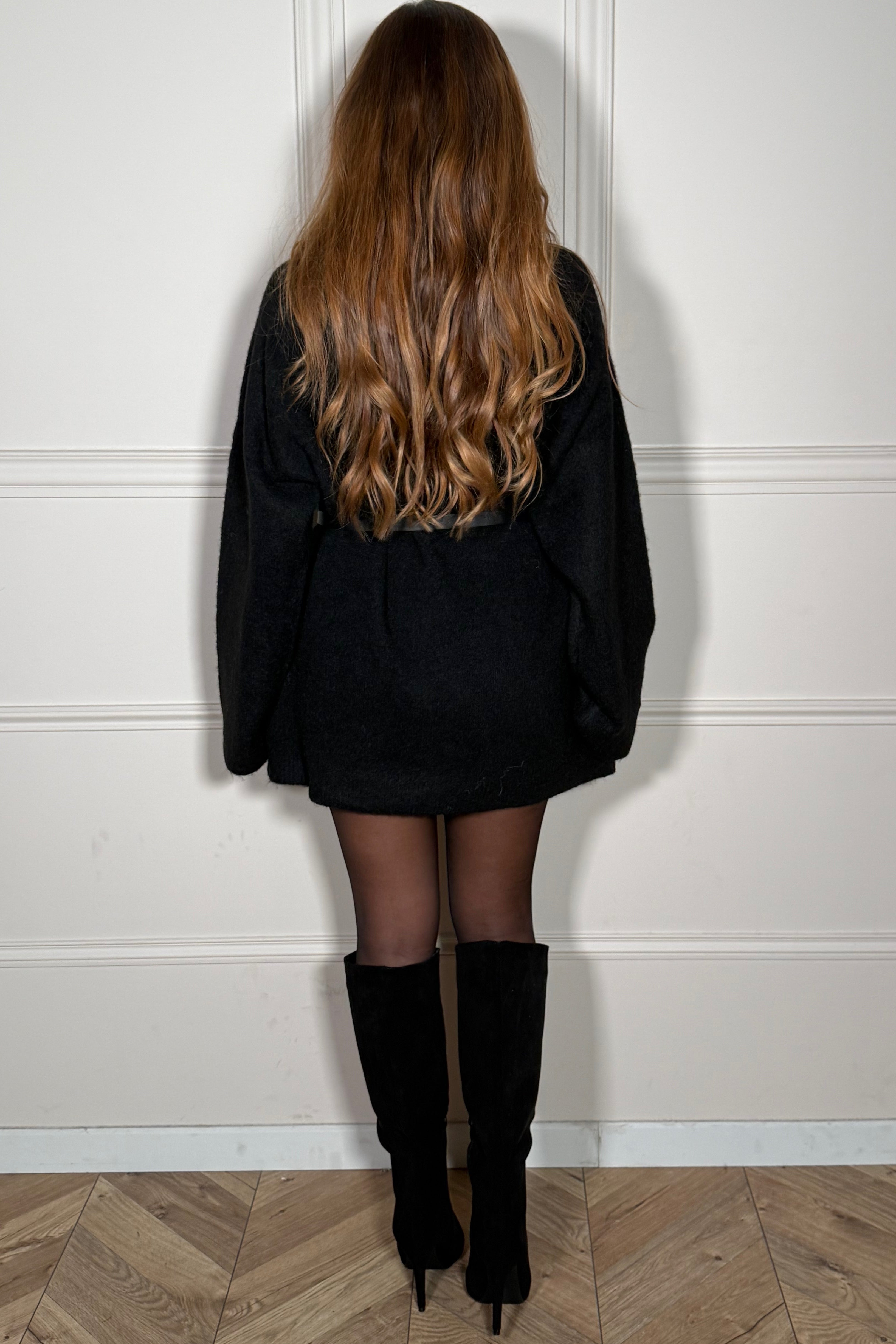 Robe pull laine douce - style polyvalent automne-hiver
