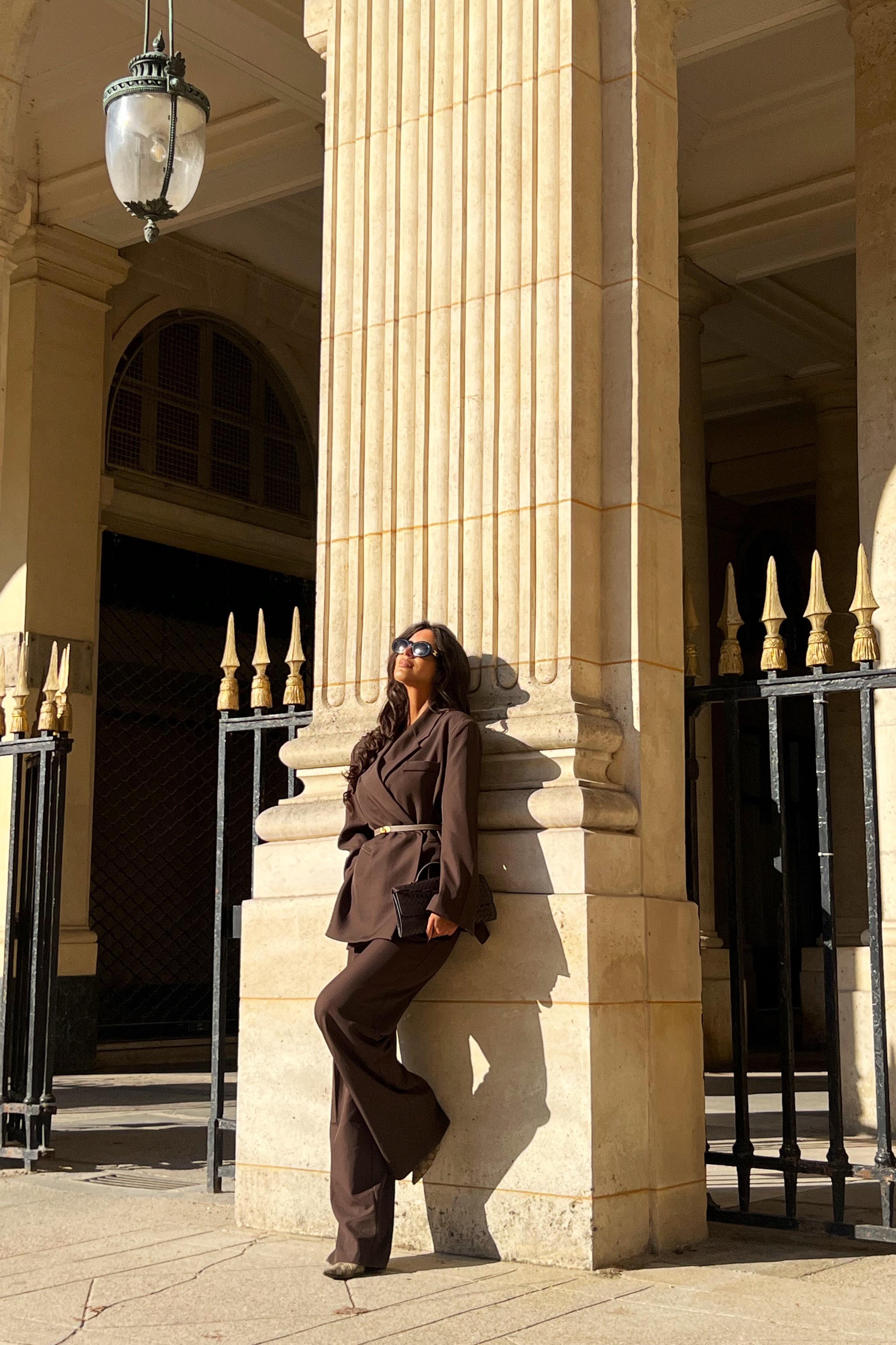 Blazer Croisé Femme Élégant - Côtes Fendus et Coupe Moderne