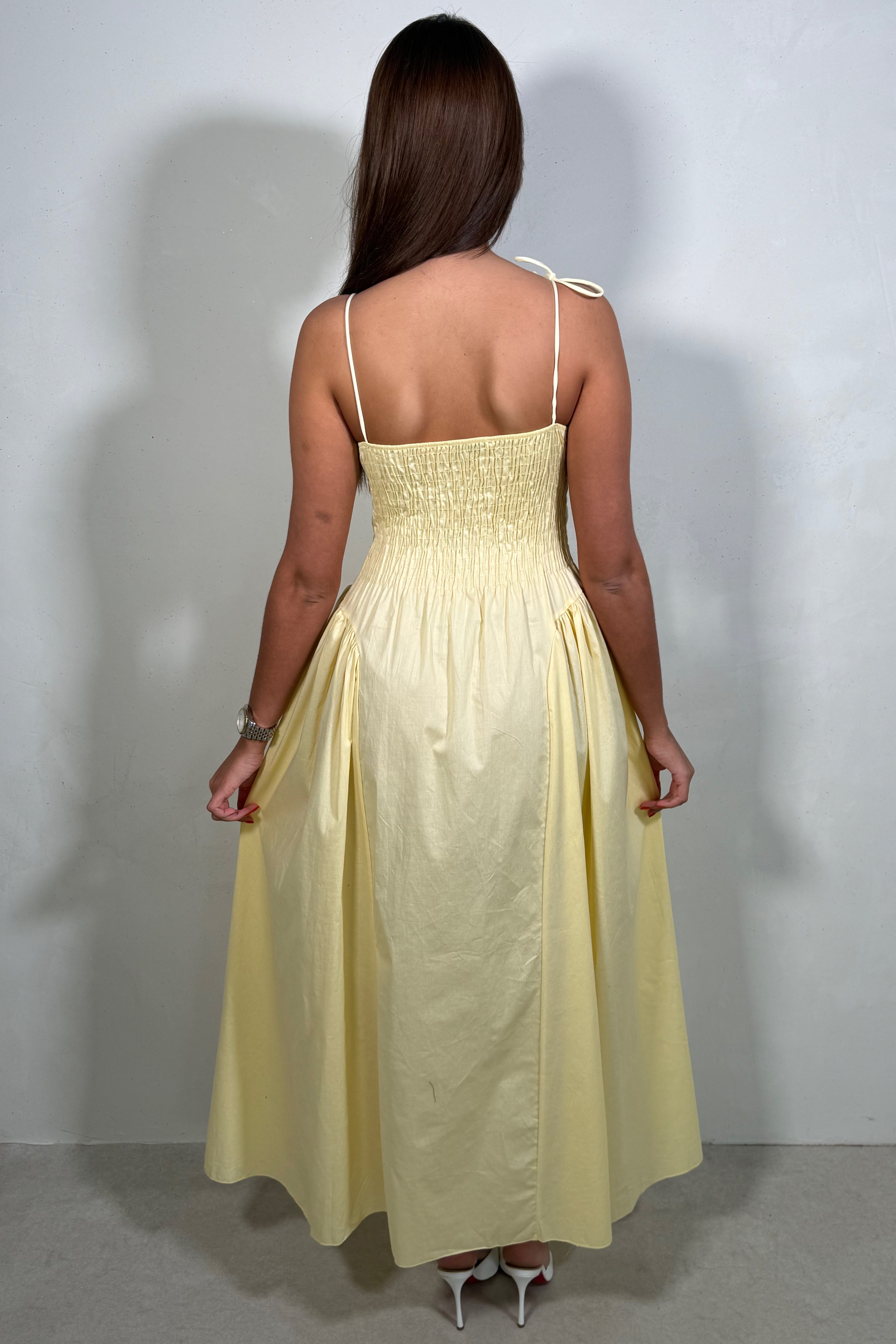 Robe Bustier Longue Femme À Bretelles Style Basque