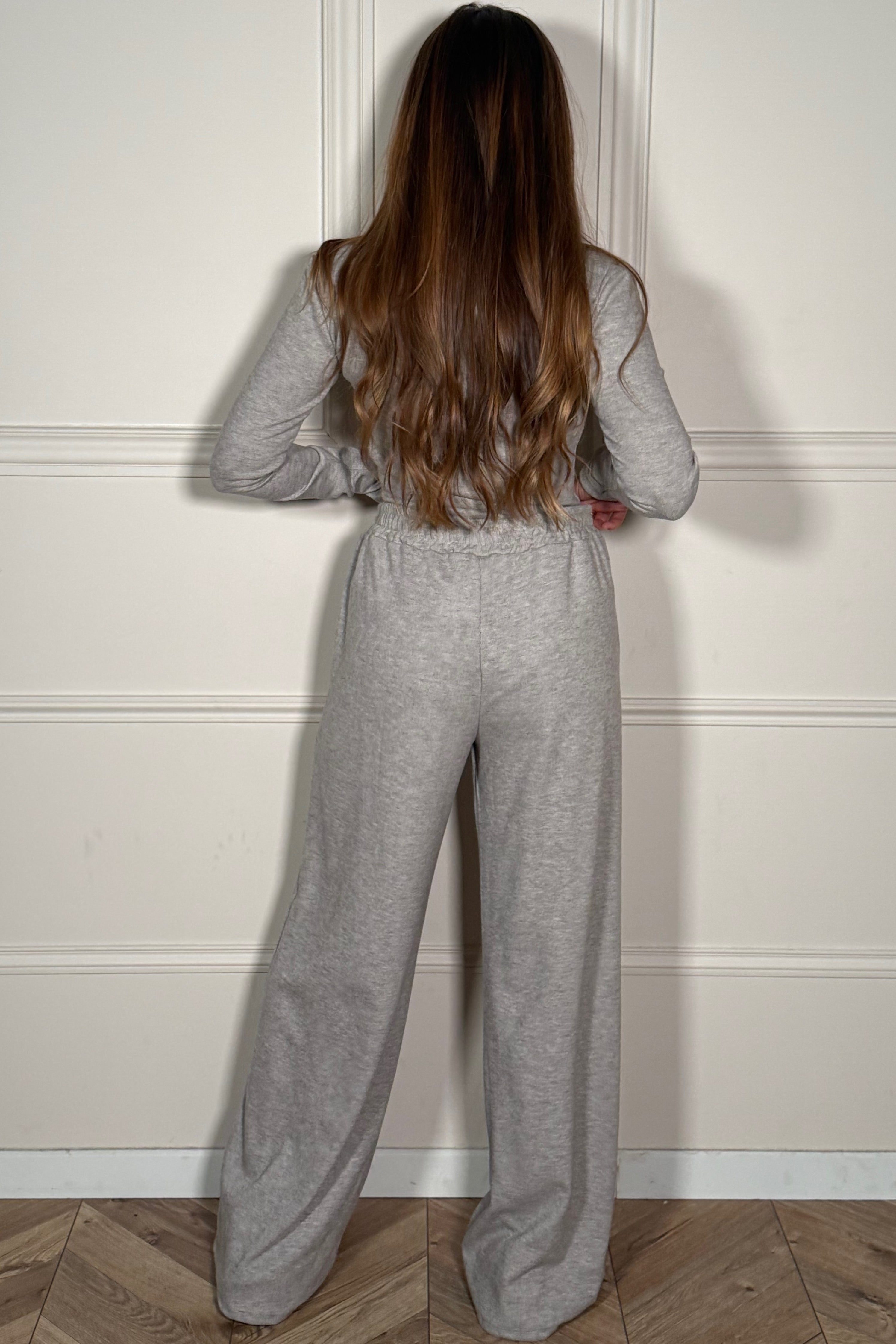 Ensemble Body Boutonné et Pantalon Oversize Femme - Tenue Coordonnée Chic