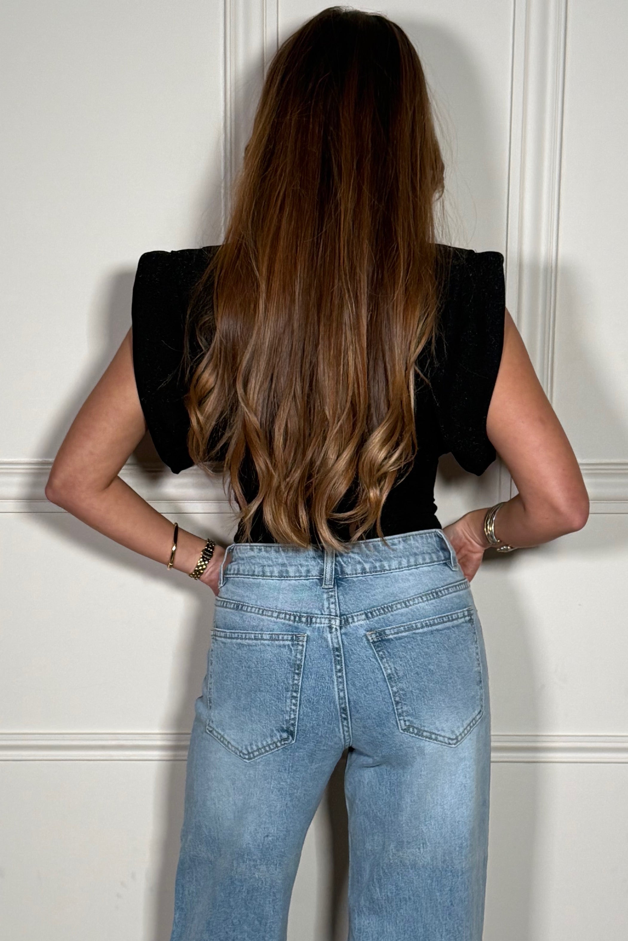 Top Épaules Dénudées à Épaulettes Lurex - Élégance Festive