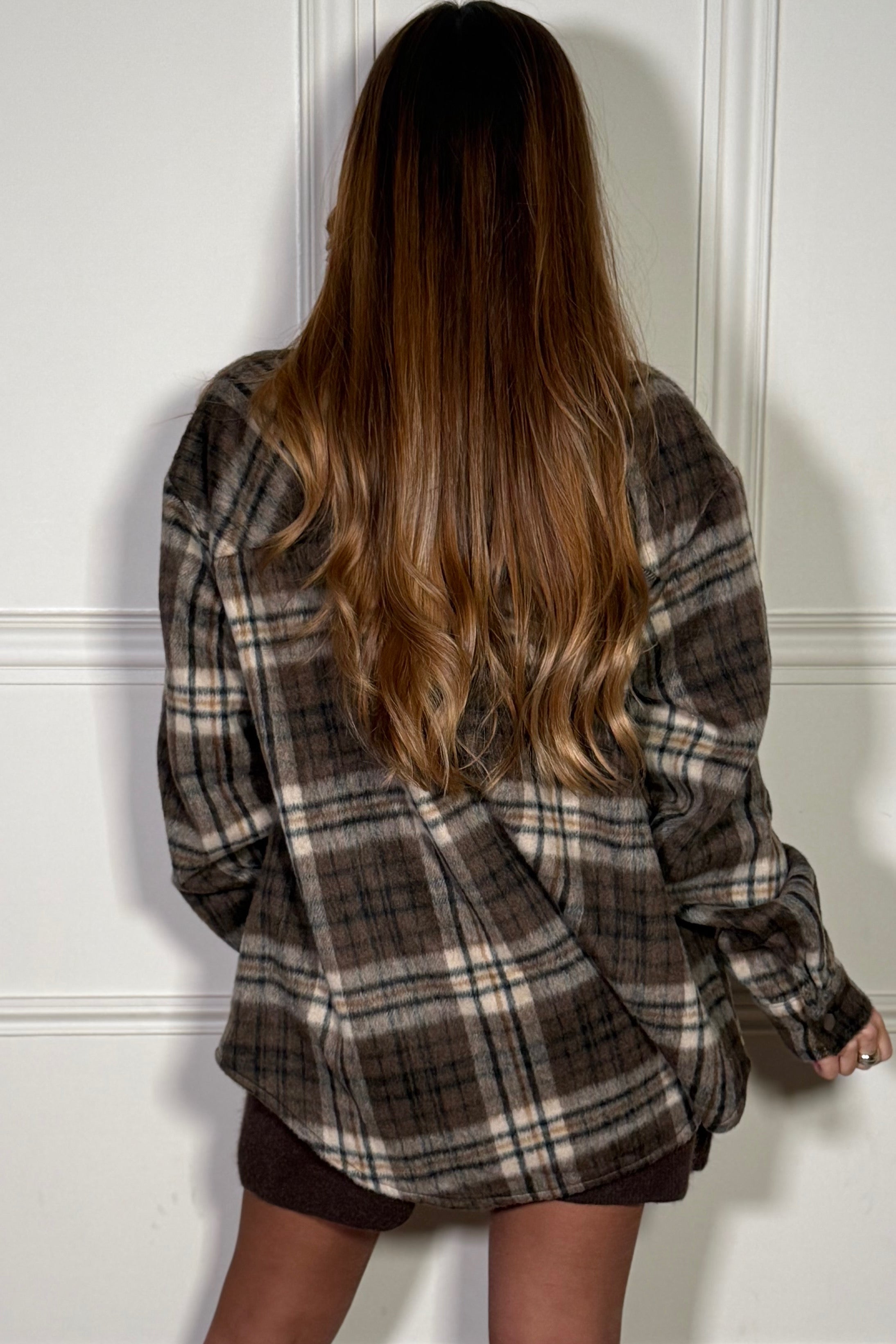 Surchemise Feutrée à Carreaux - Style Casual et Confort Douillet