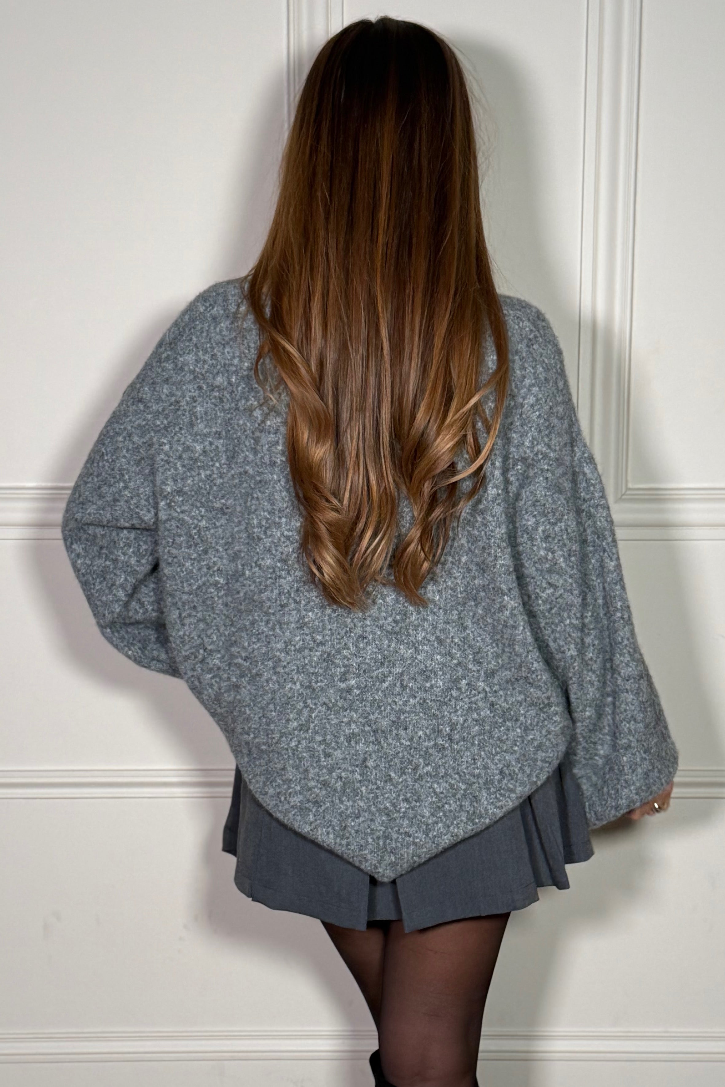 Pull Col Rond à Manches Ballon - Douceur et Style Féminin