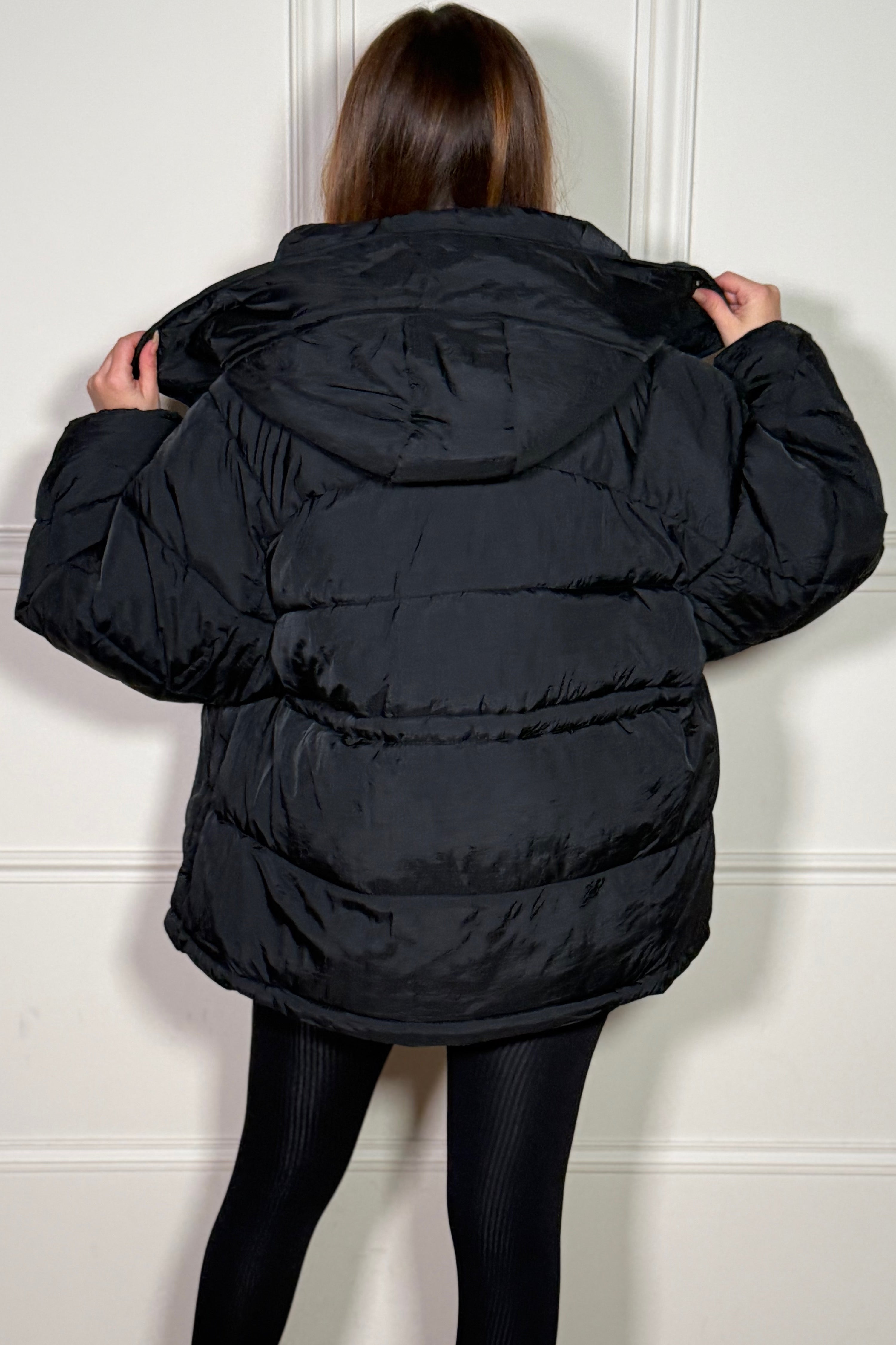 Doudoune Oversize Femme Coupe Droite - Veste Matelassée Chaude Hiver