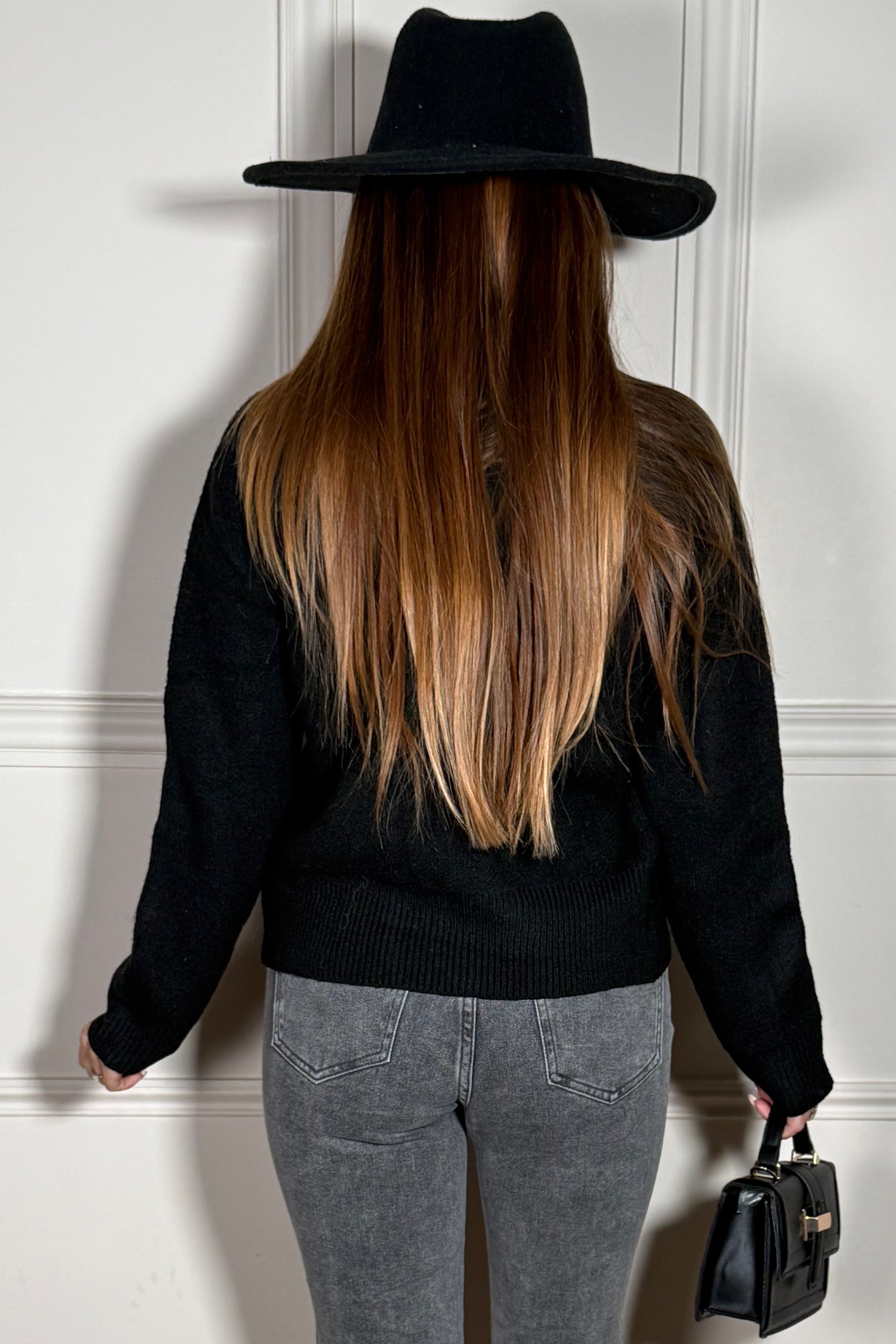 Gilet Court Maille Chinée - Douceur et Élégance Décontractée