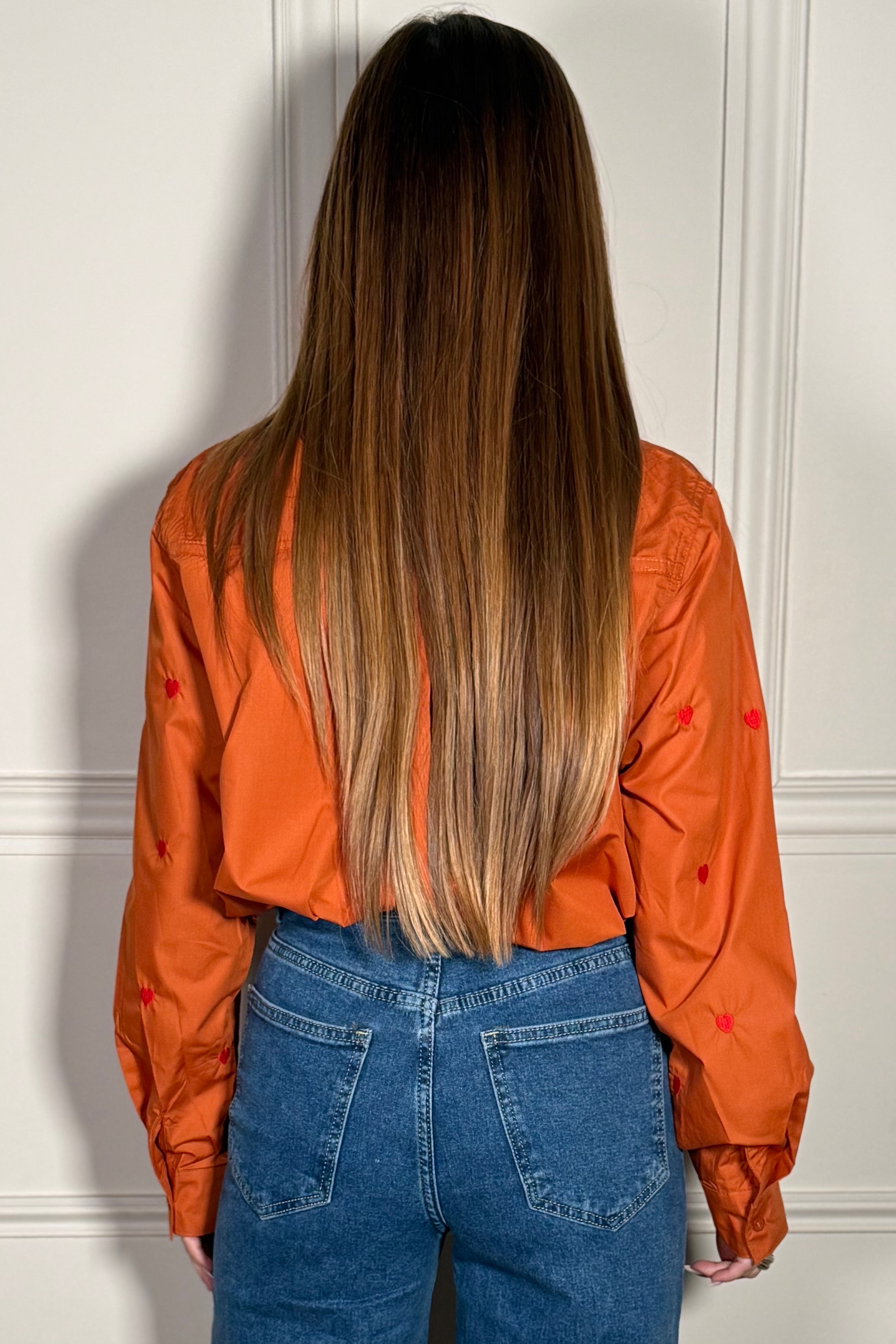 Chemise Romantique Imprimé Cœurs - Douceur et Féminité