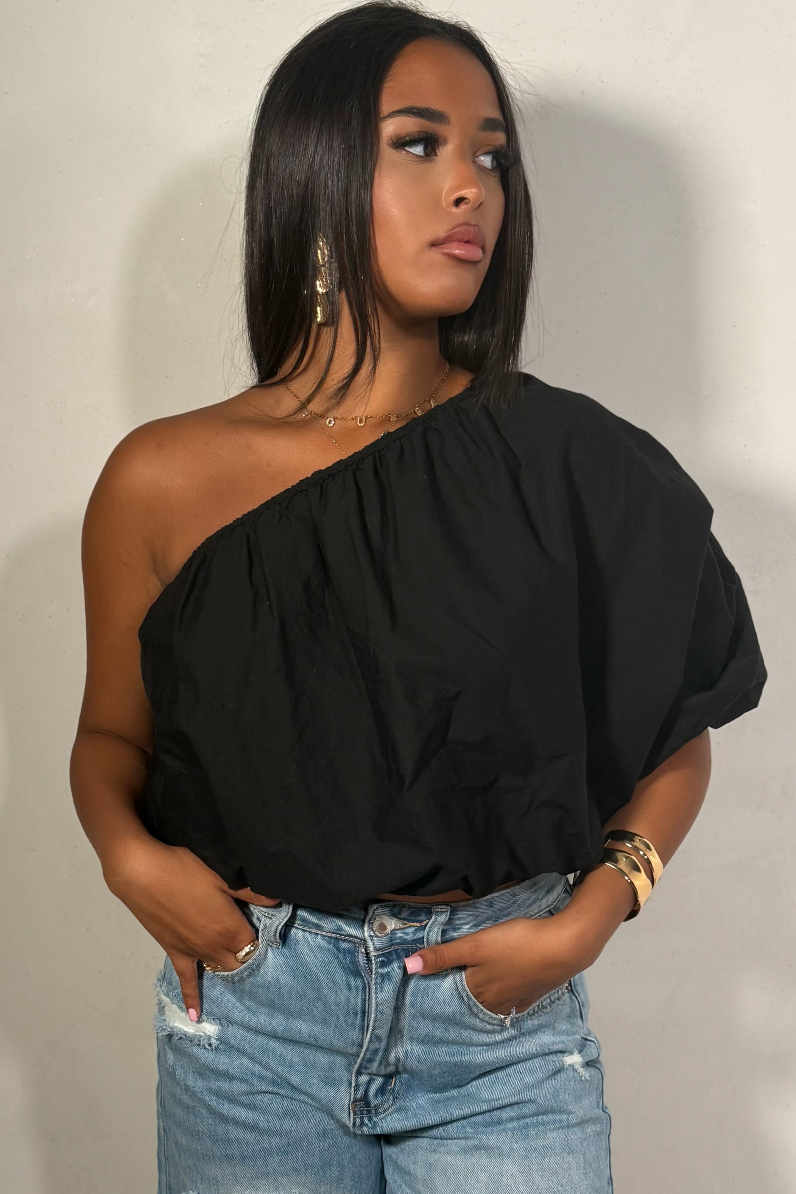 Top Femme Bardot — Viscose Élasthanne Décontracté