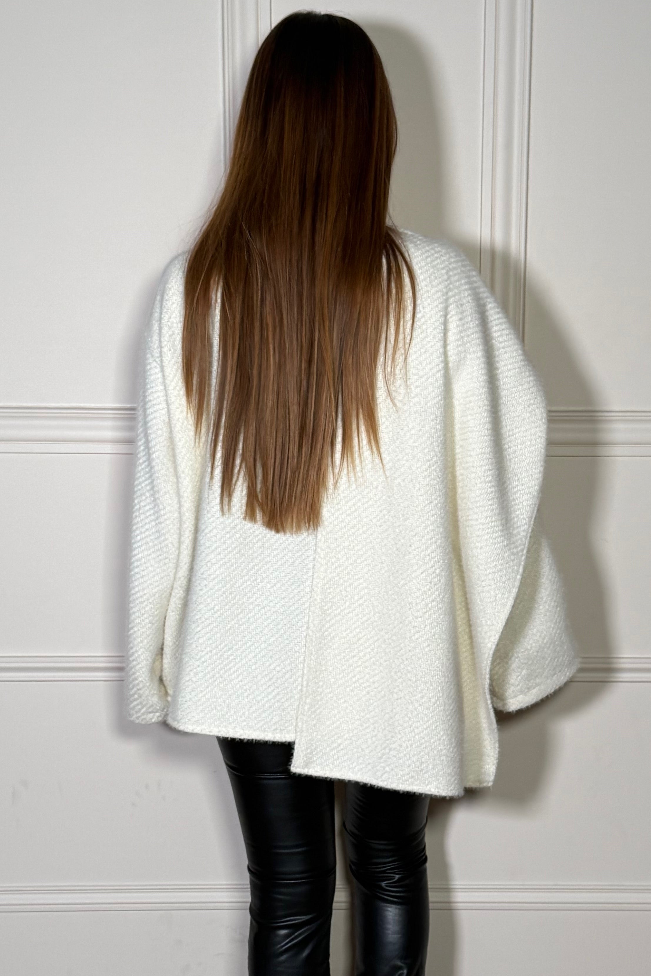 Pull Pilou avec Echarpe Intégrée Femme