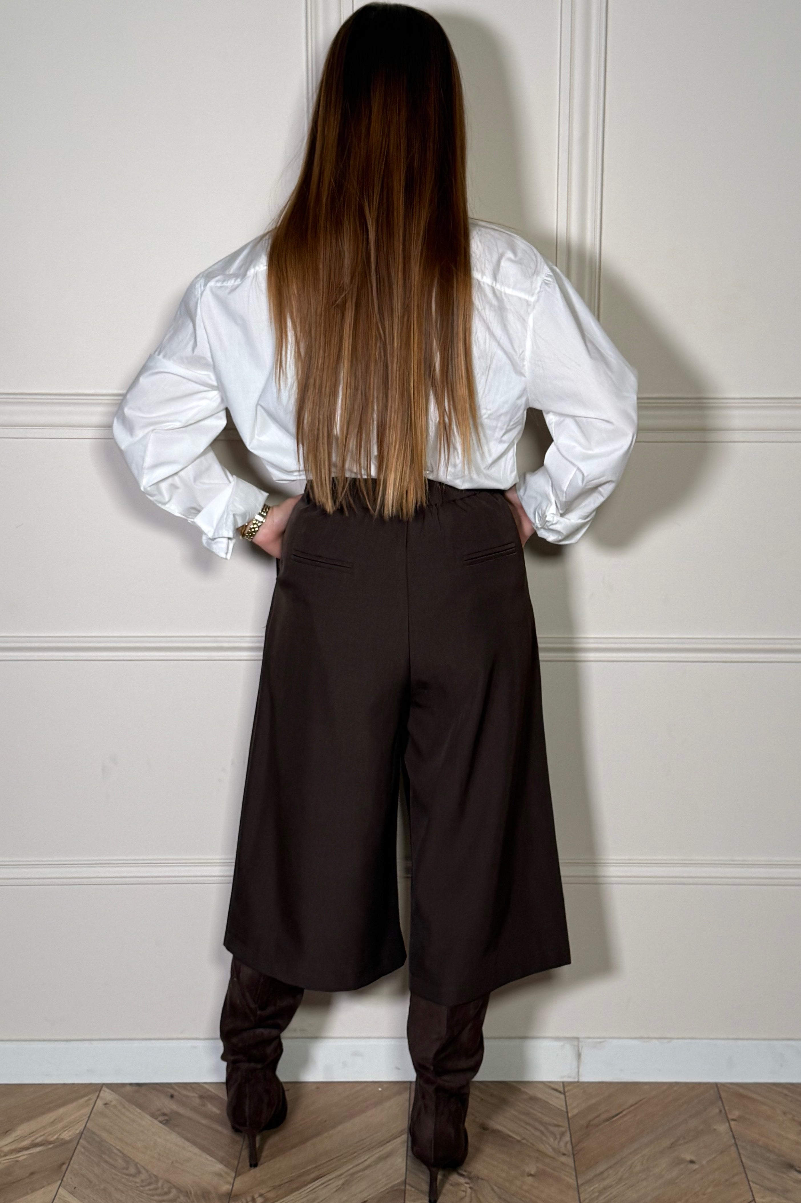 Pantacourt à Pinces Oversize Femme - Style Affirmé