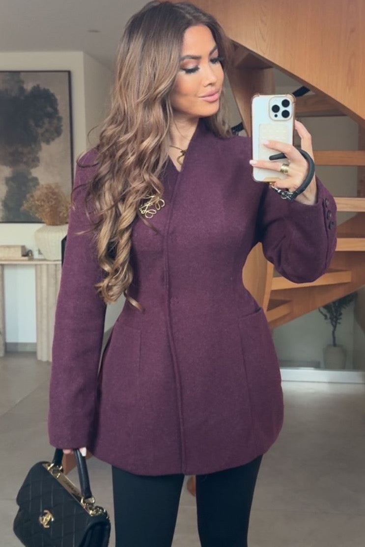 Blazer Croisé Ceinturé au Dos - Sophistication Moderne