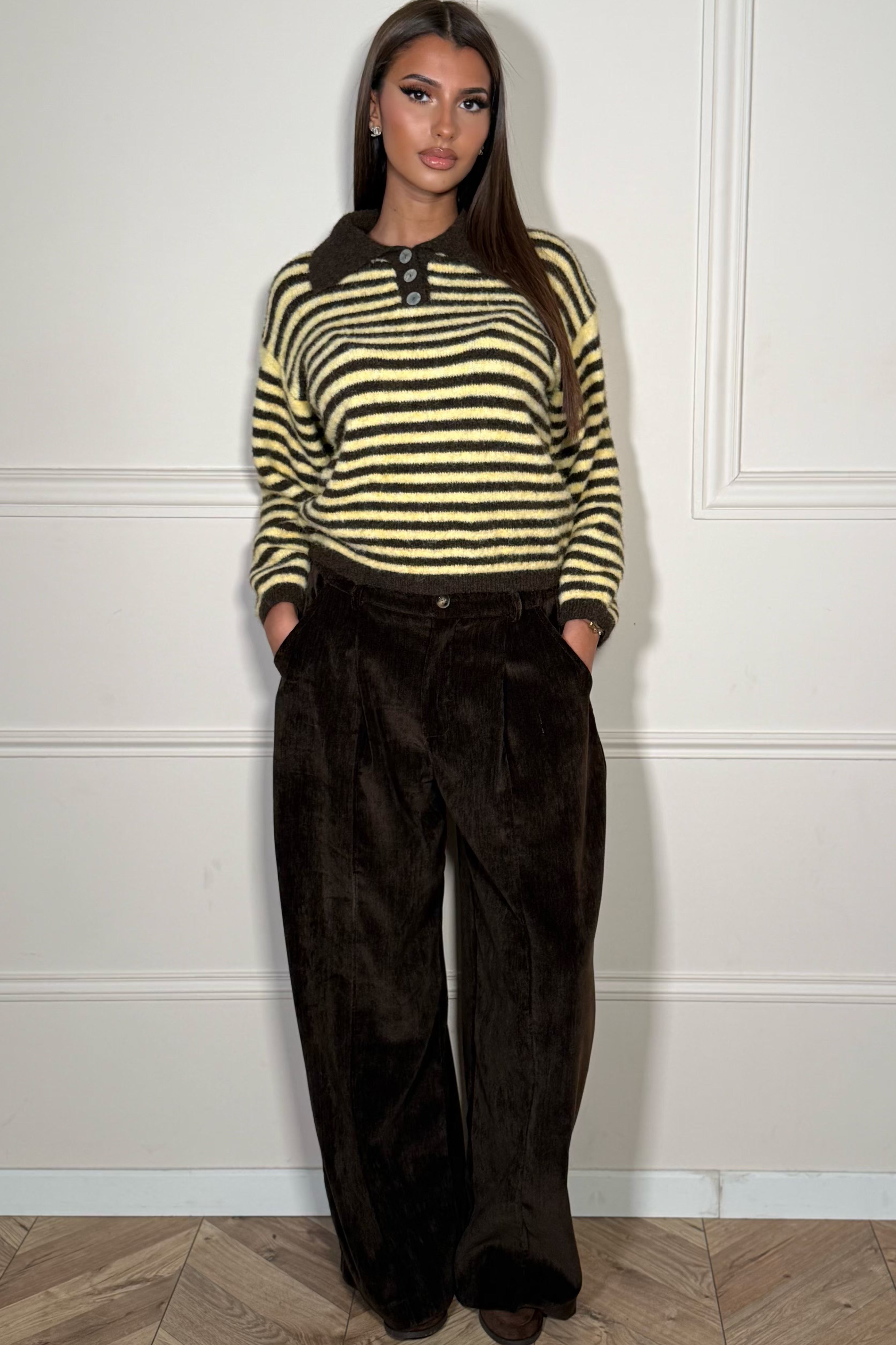 Pantalon Velours Coupe Ballon Femme - Confort & Style