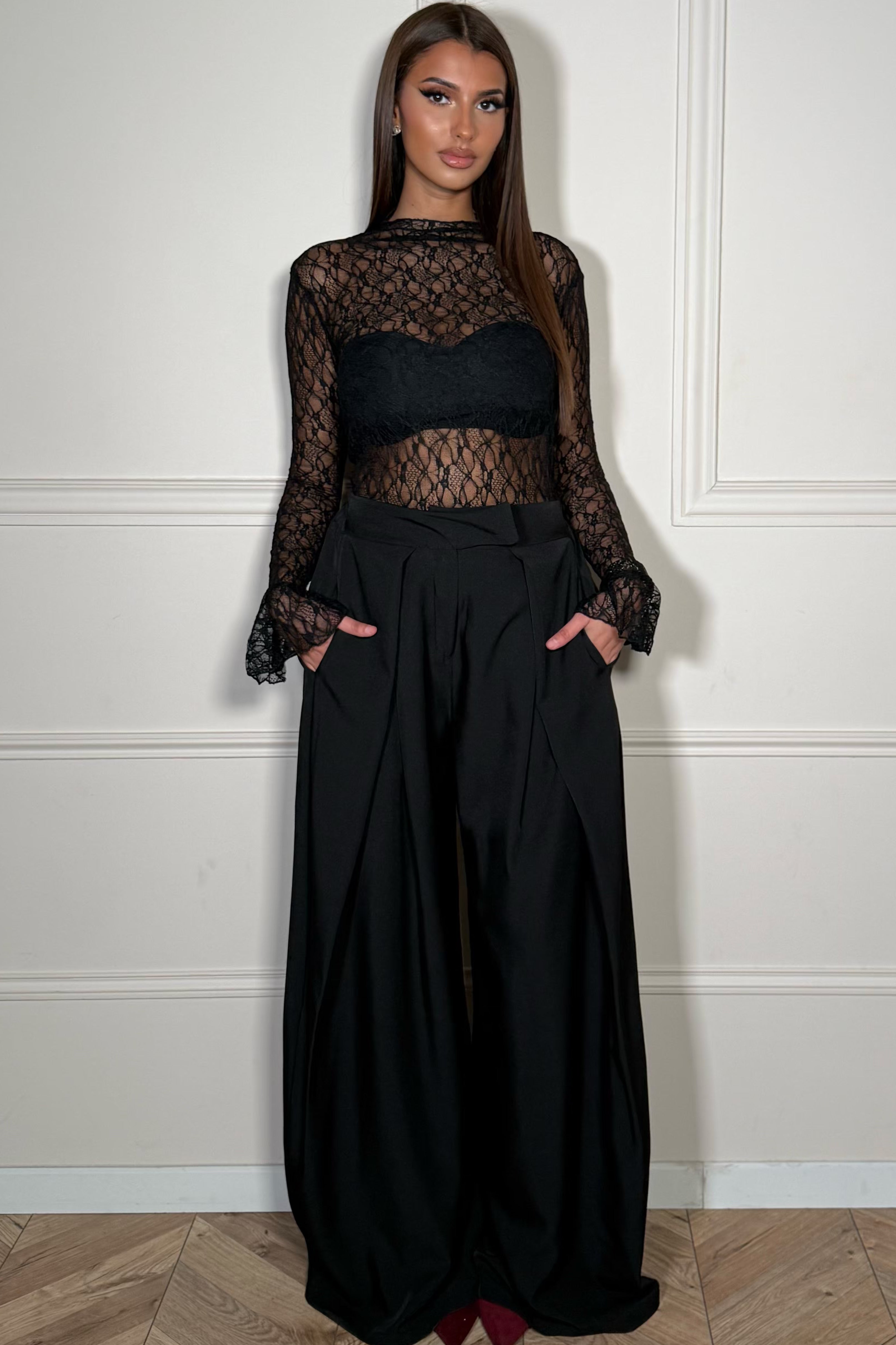 Pantalon Ample à Pinces Femme