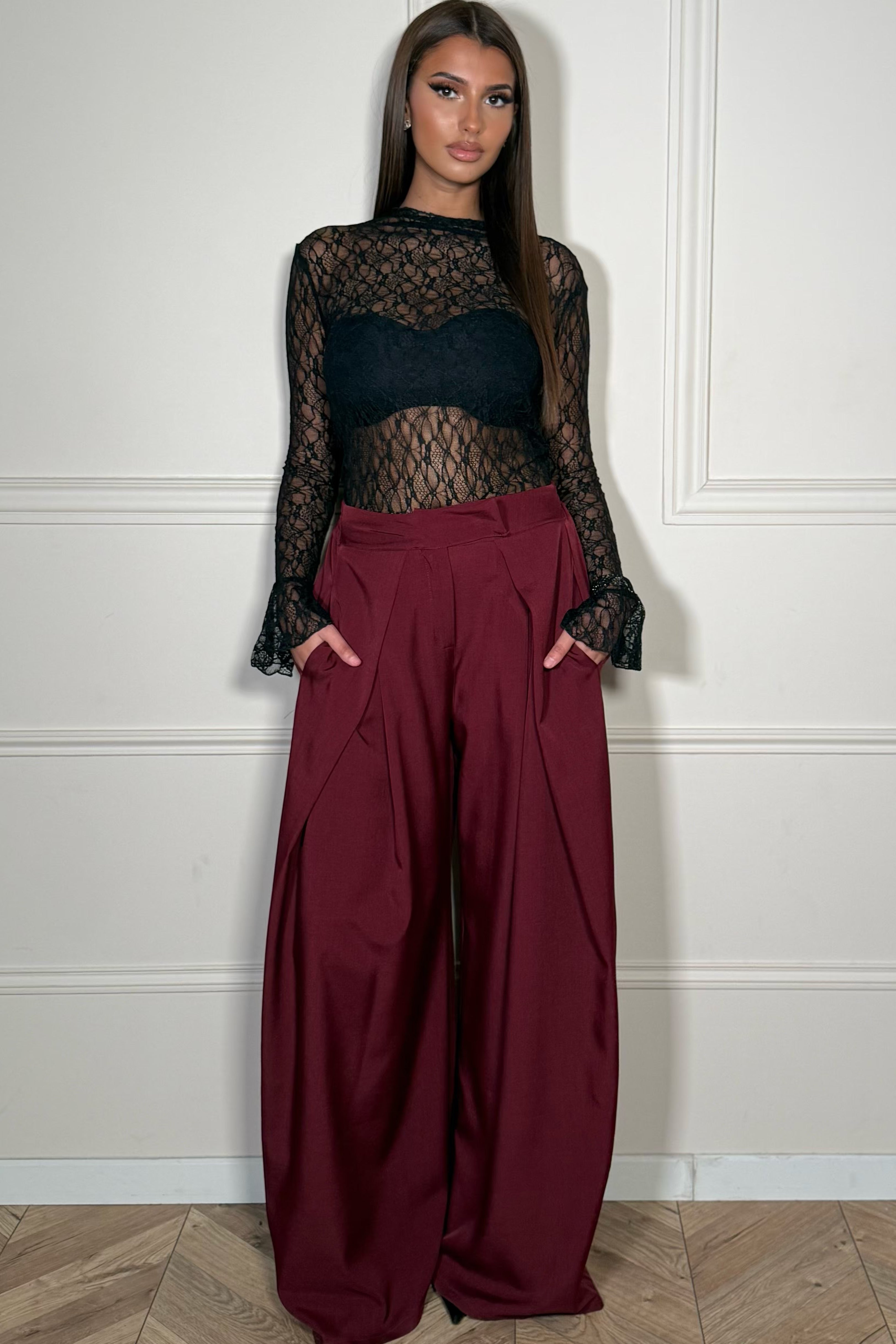 Pantalon Ample à Pinces Femme