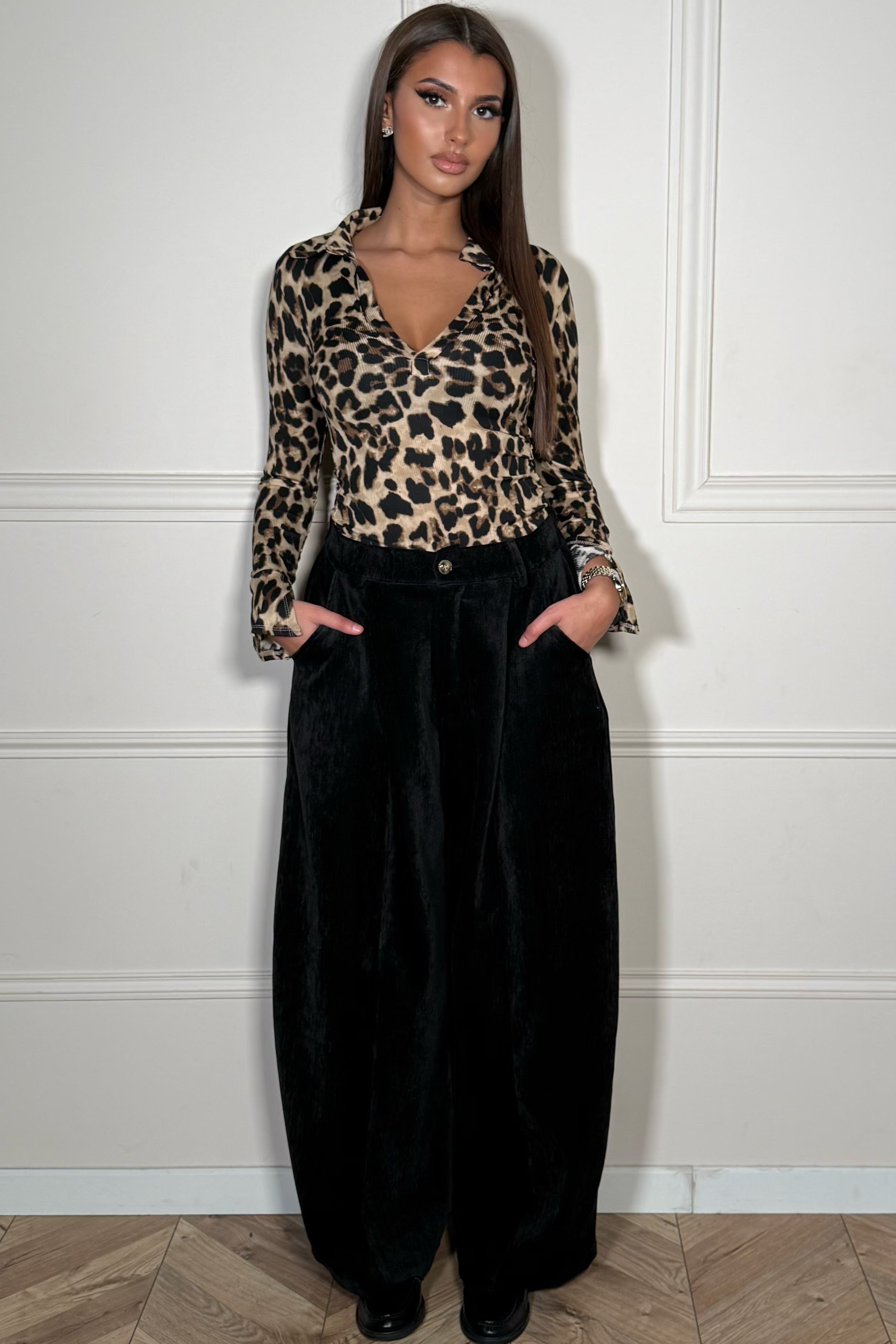 Pantalon Velours Coupe Ballon Femme - Confort & Style