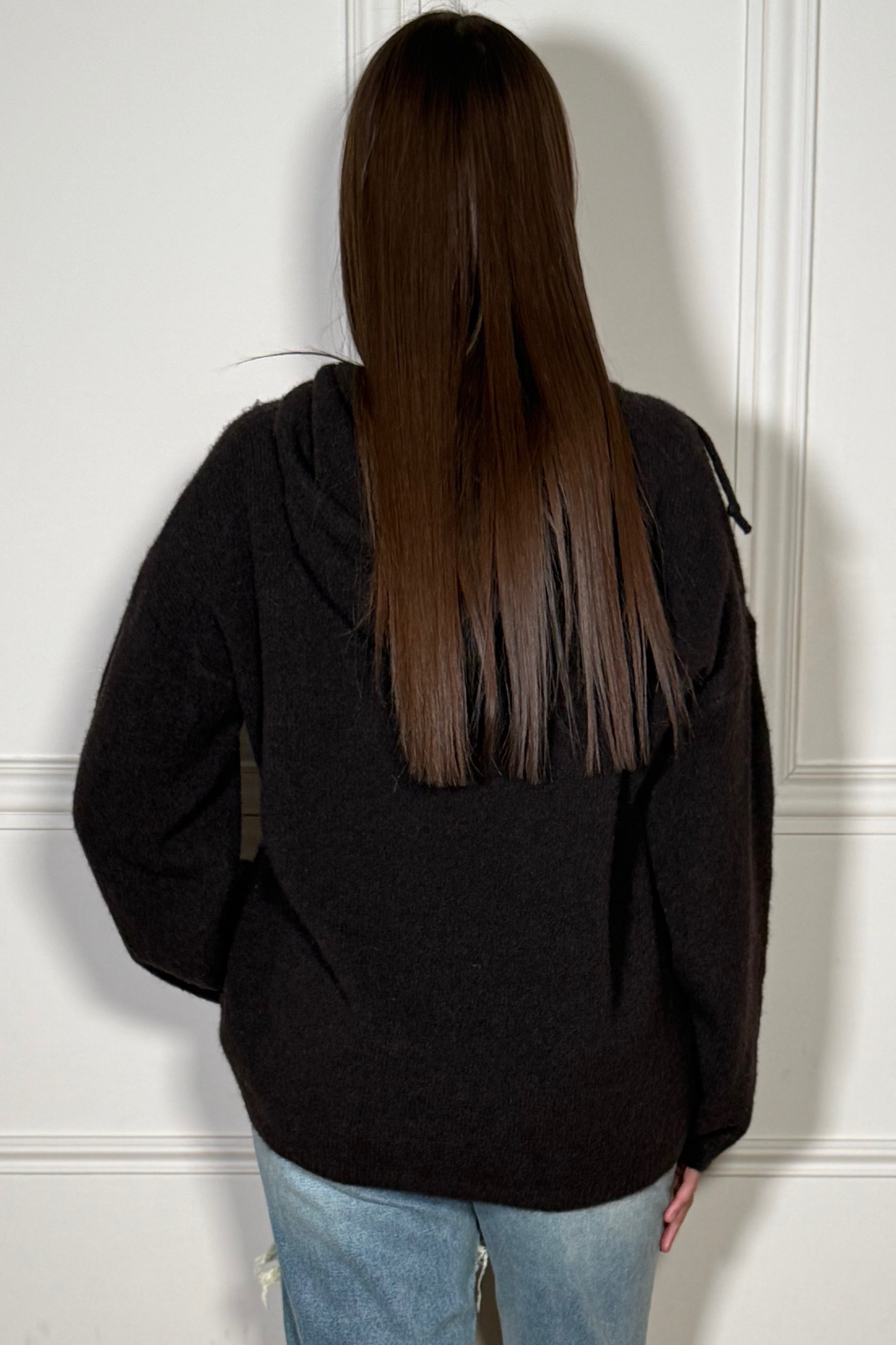 Pull Maille à Capuche Oversize - Confort Femme