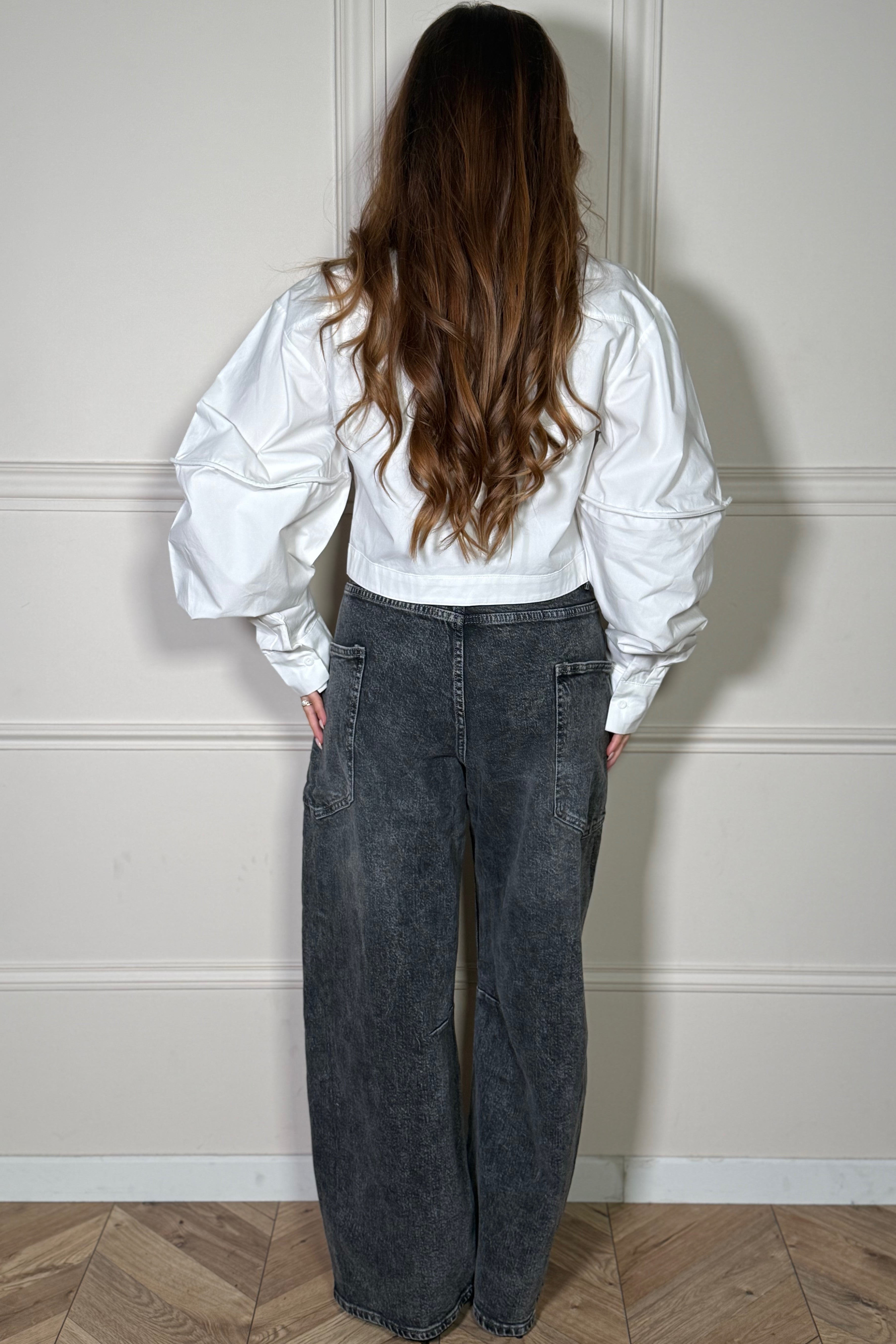Jeans Barrel Multipoches Femme