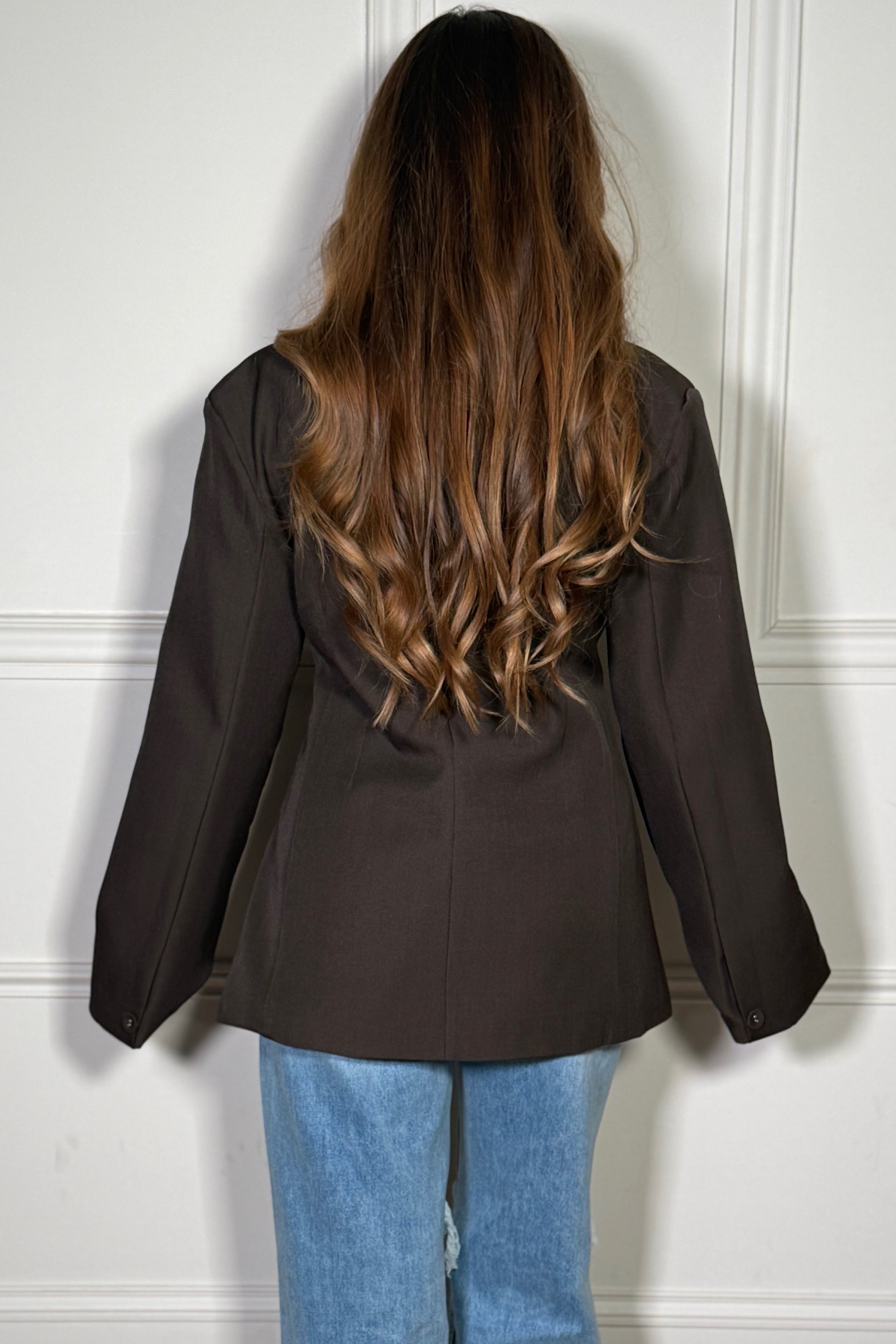 Blazer Déstructuré Multi-Boutons - Veste Femme Élégante