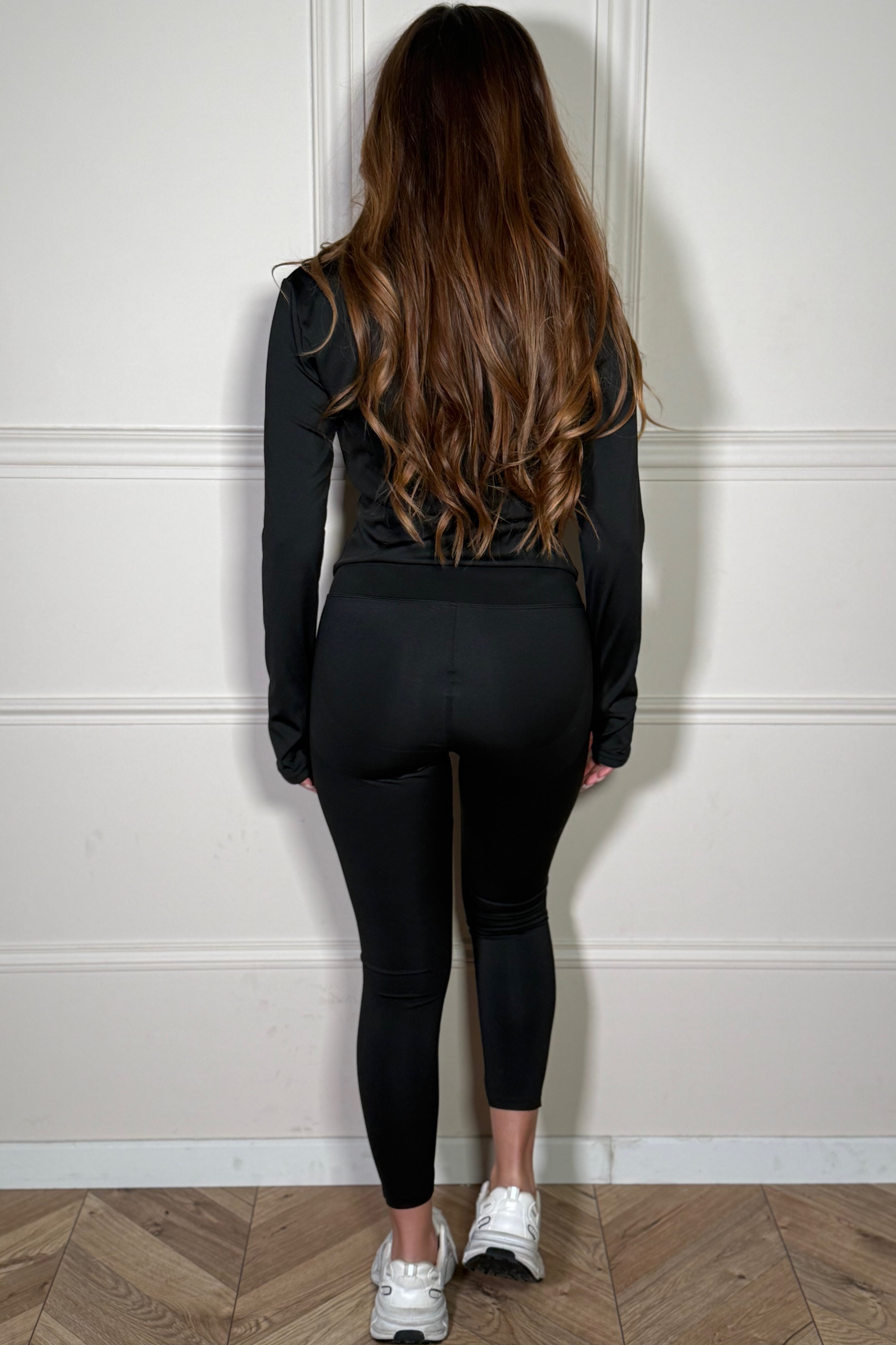 Ensemble Sport Gainant Manches Longues et Legging - Tenue Fitness Femme