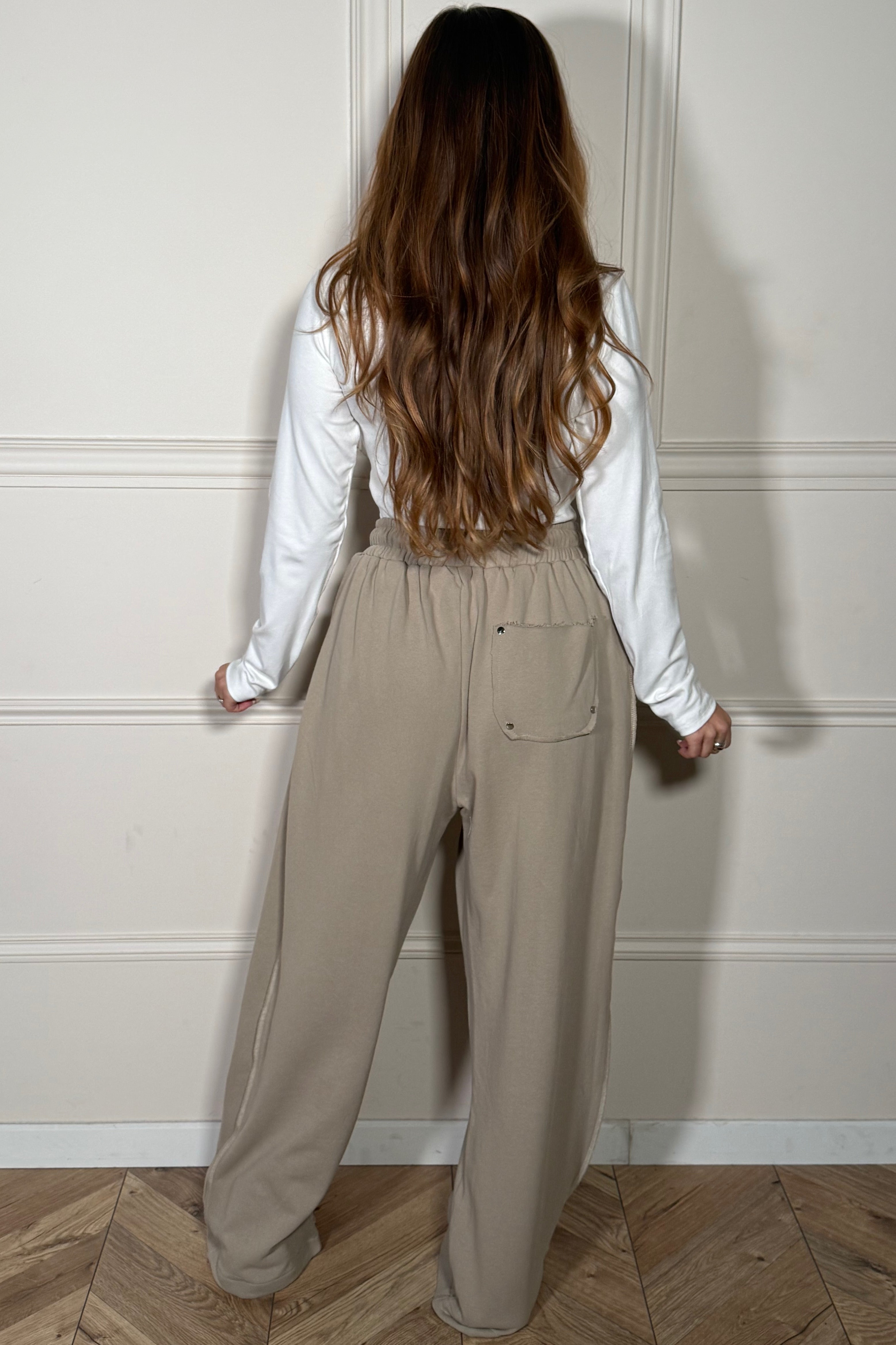 Jogging Oversize Coupe Droite Coton Femme - Confort Absolu