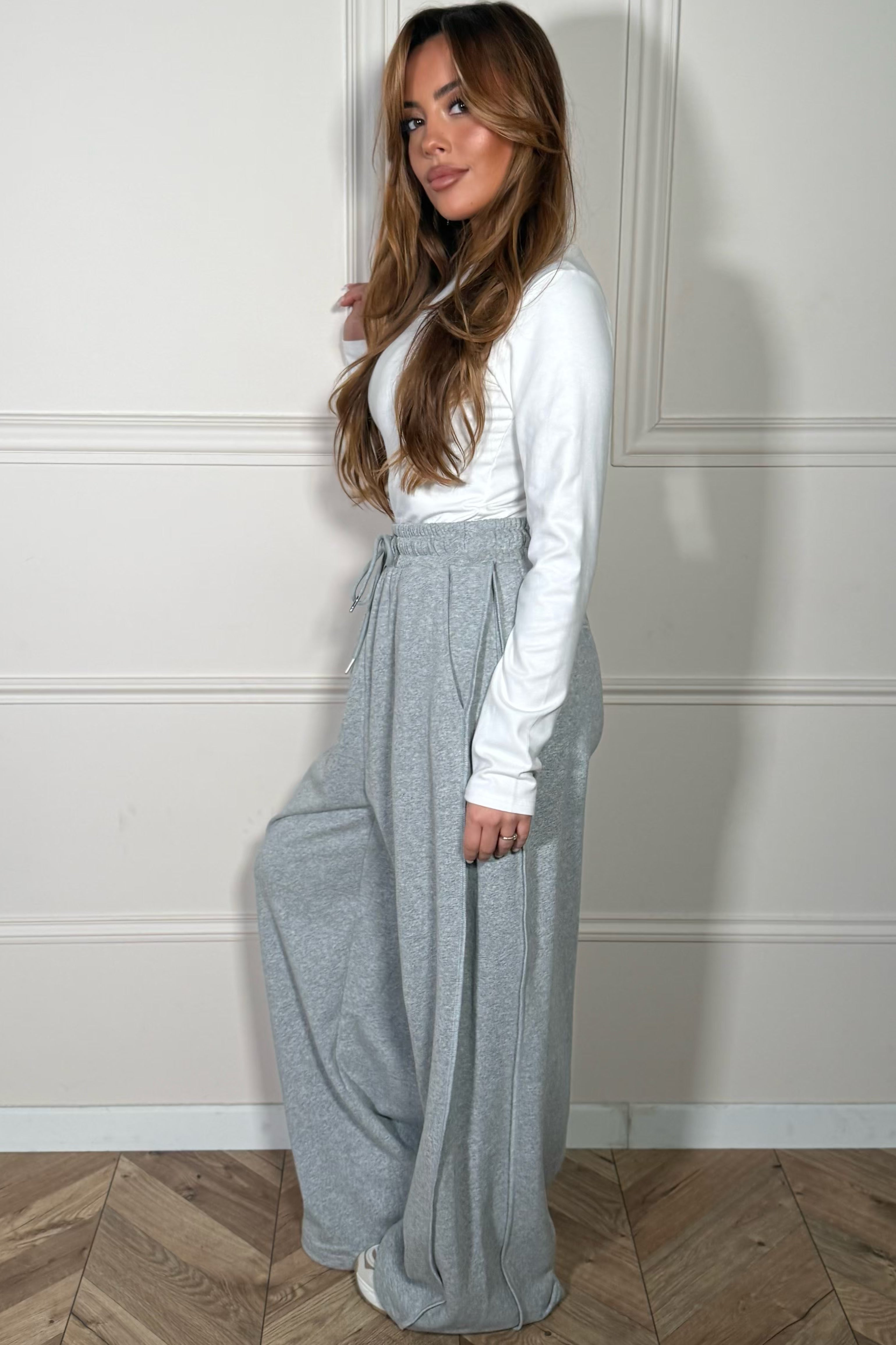 Jogging Oversize Coupe Droite Coton Femme - Confort Absolu