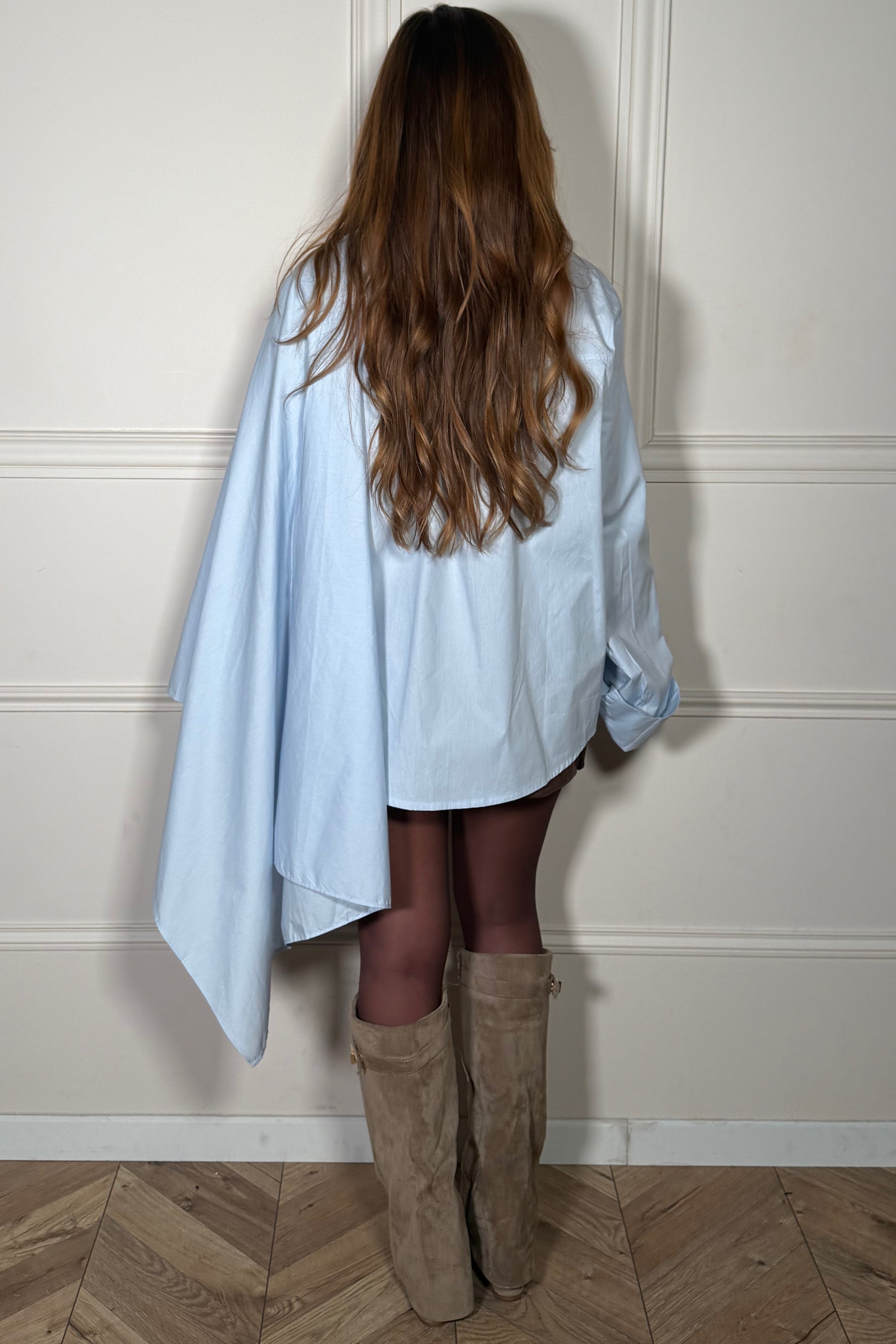 Chemise Cape Déstructurée Coton Femme - Style Bohème Chic