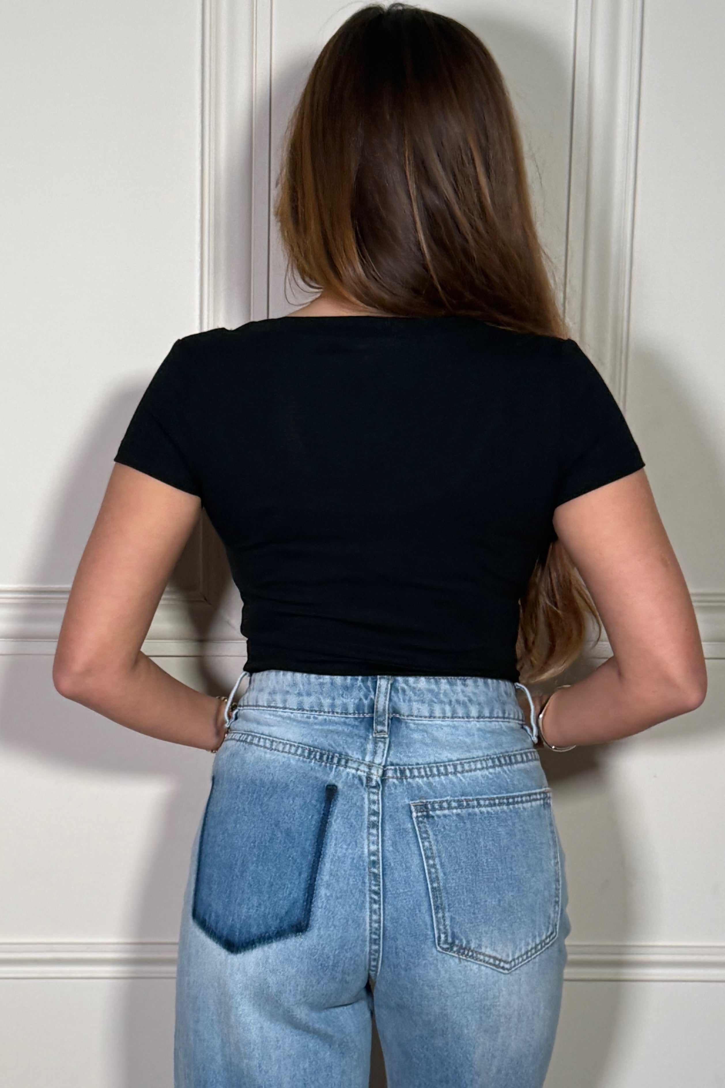 Tee-shirt Basic Décolleté Arrondi Femme - Essentiel Douceur