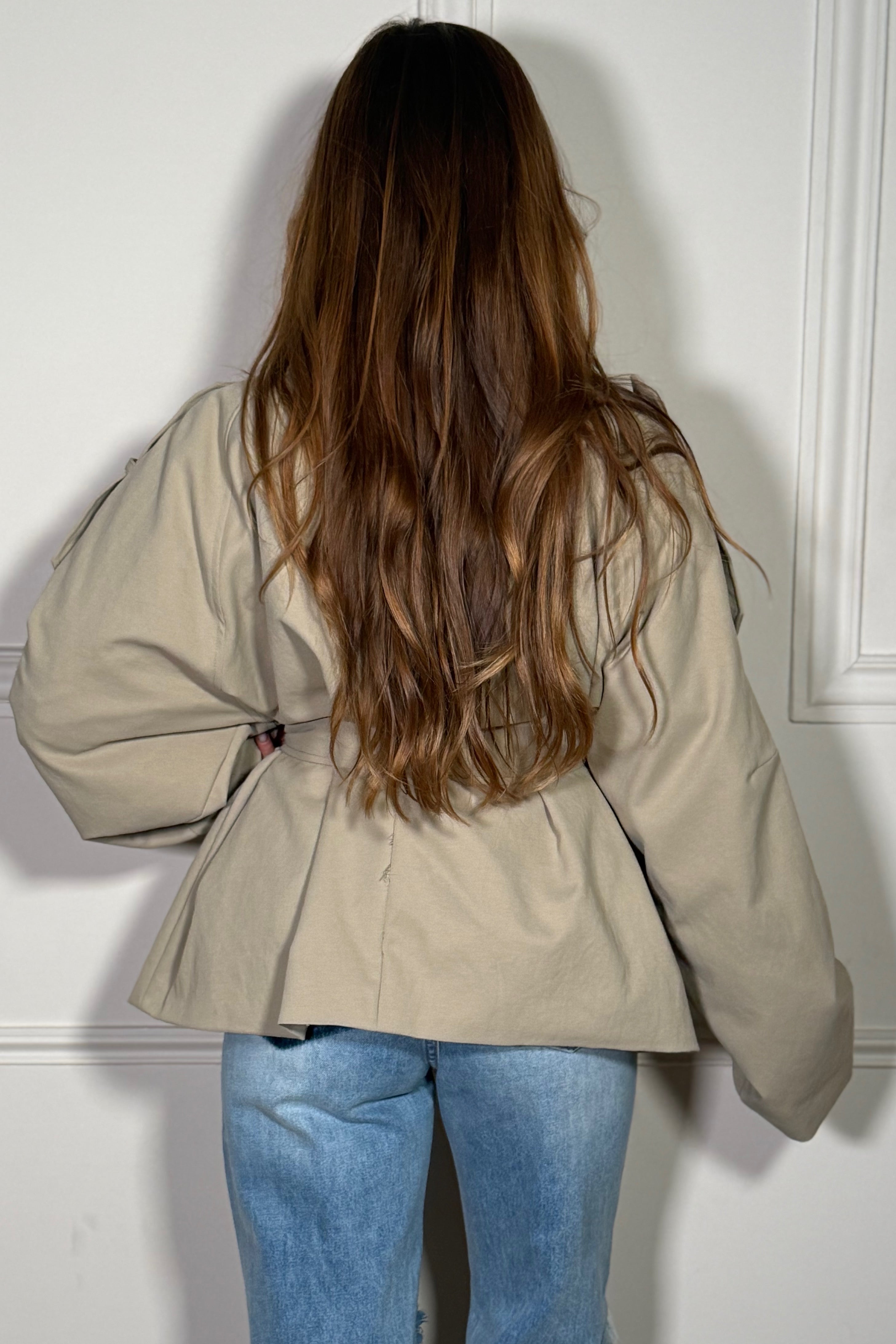 Trench Court Déstructuré Femme - Chic Urbain Moderne