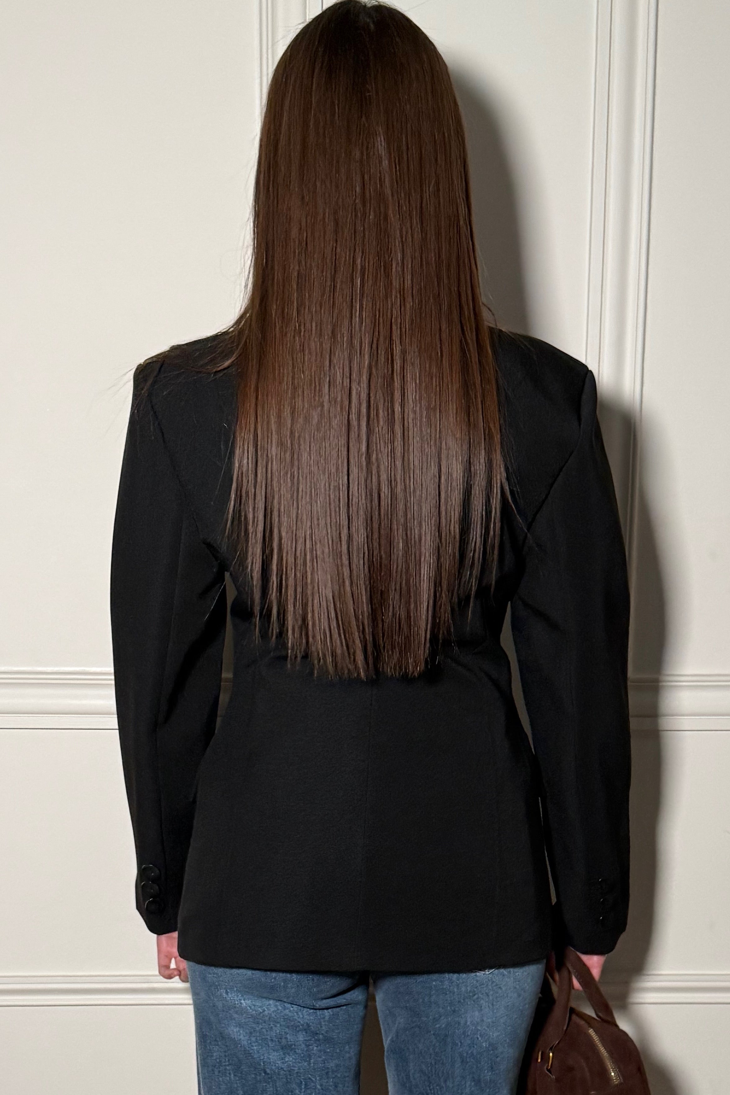 Blazer Femme Cintré Croisé à Boutons - Élégance Affirmée