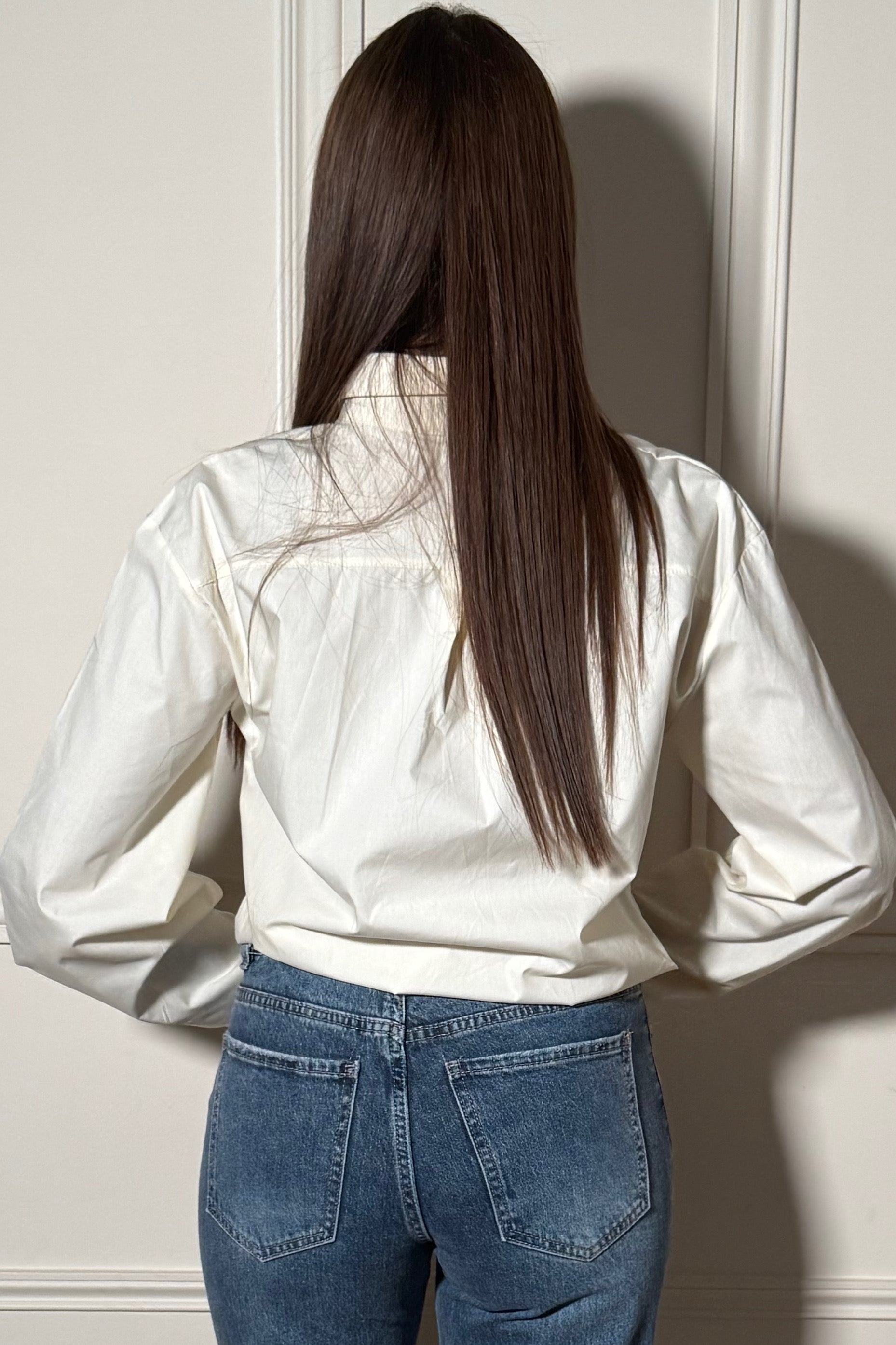 Chemise Femme Manches Barrel à Boutons - Élégance Intemporelle