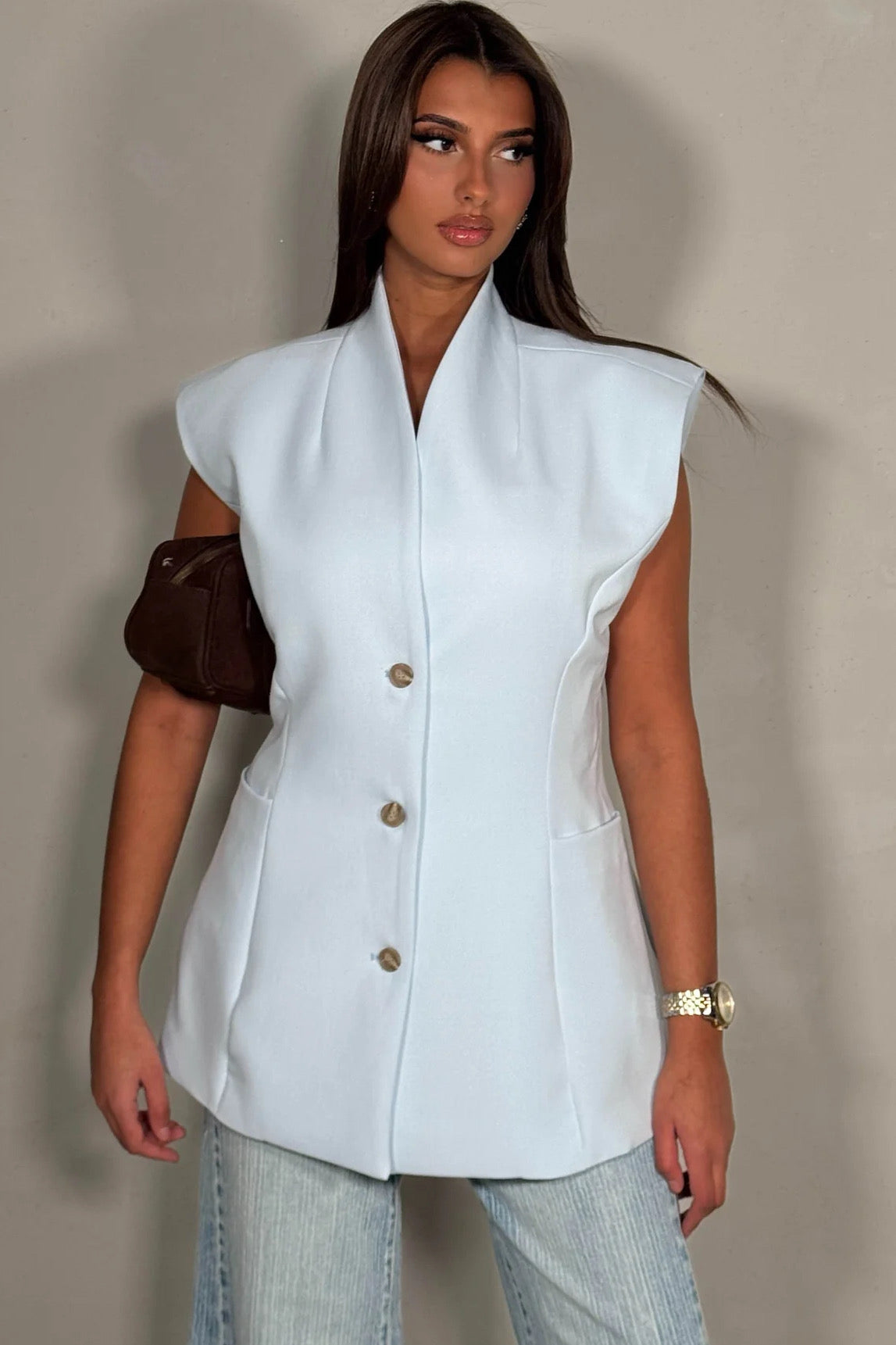 Blazer Sans Manches Femme | Veste Structurée & Élégante