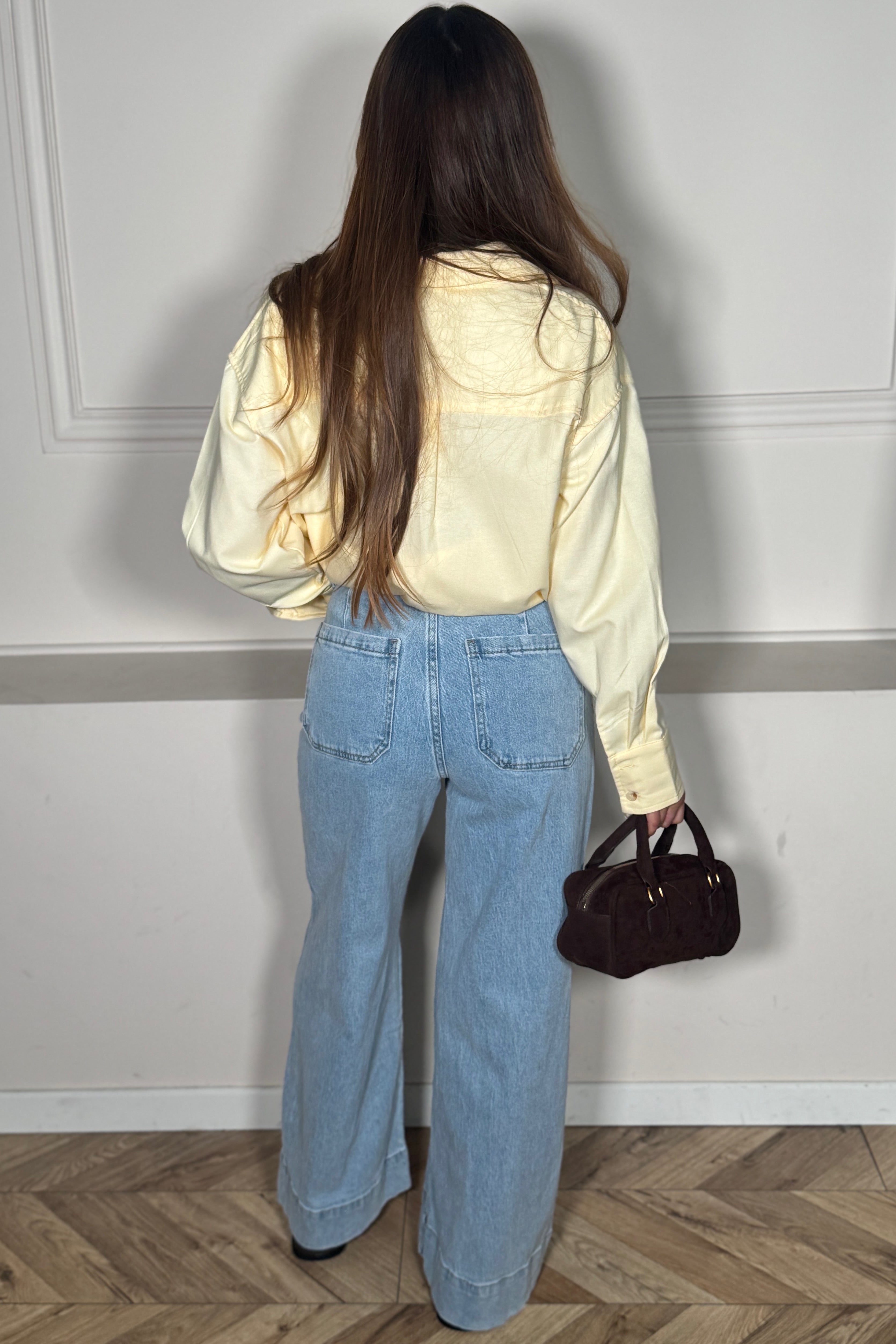 Jeans Poches Carrées Femme - Style Urbain Moderne