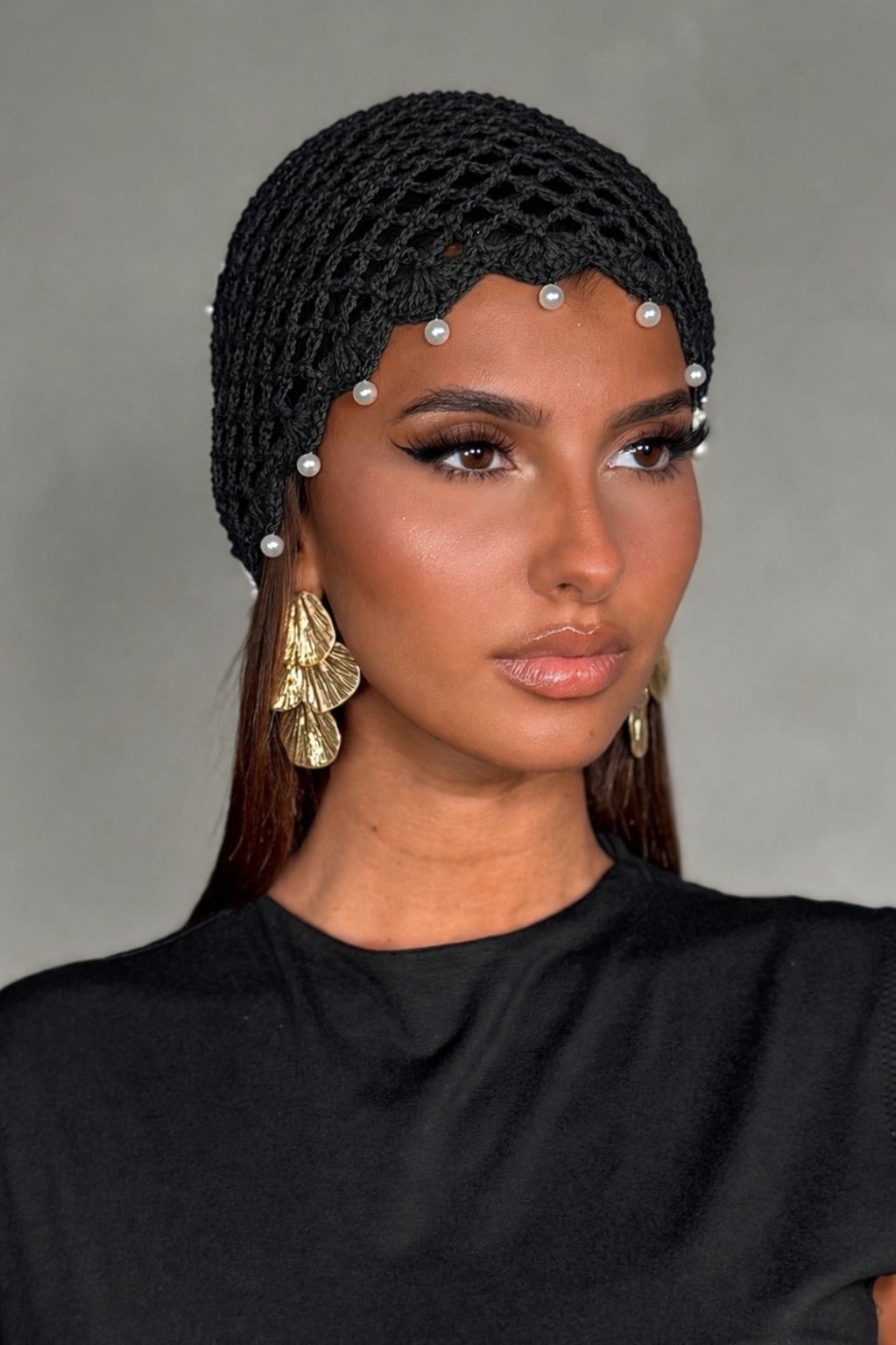 Bonnet Crochet Perles Femme | Accessoire Été Tendance