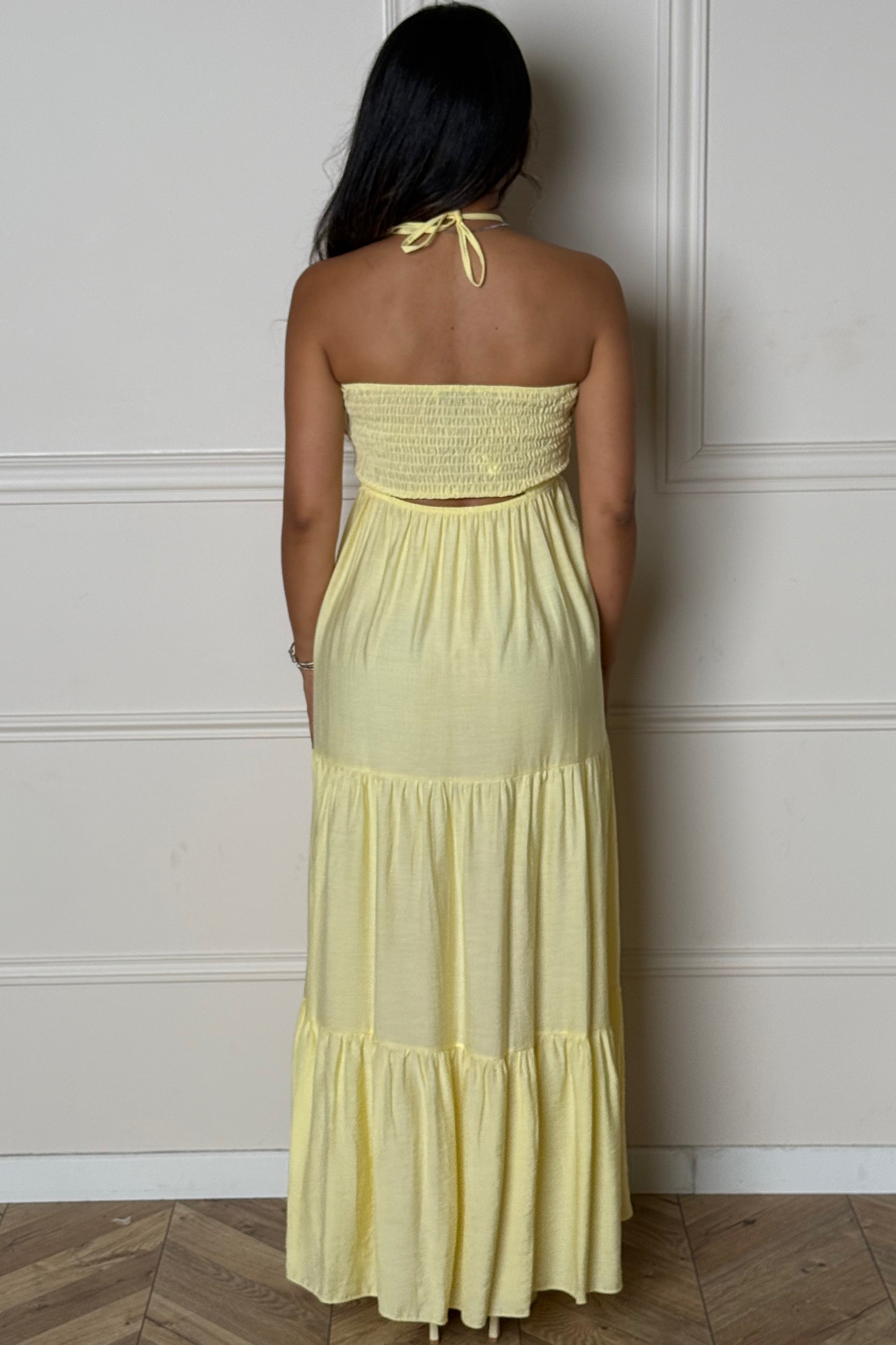 Robe Ample Col Noué Femme