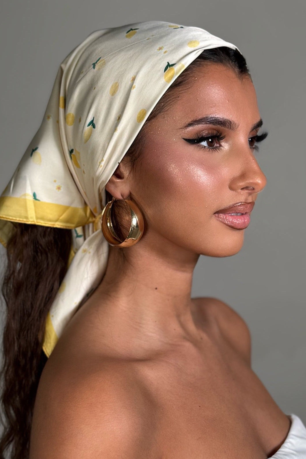 Foulard imprimé fruits femme