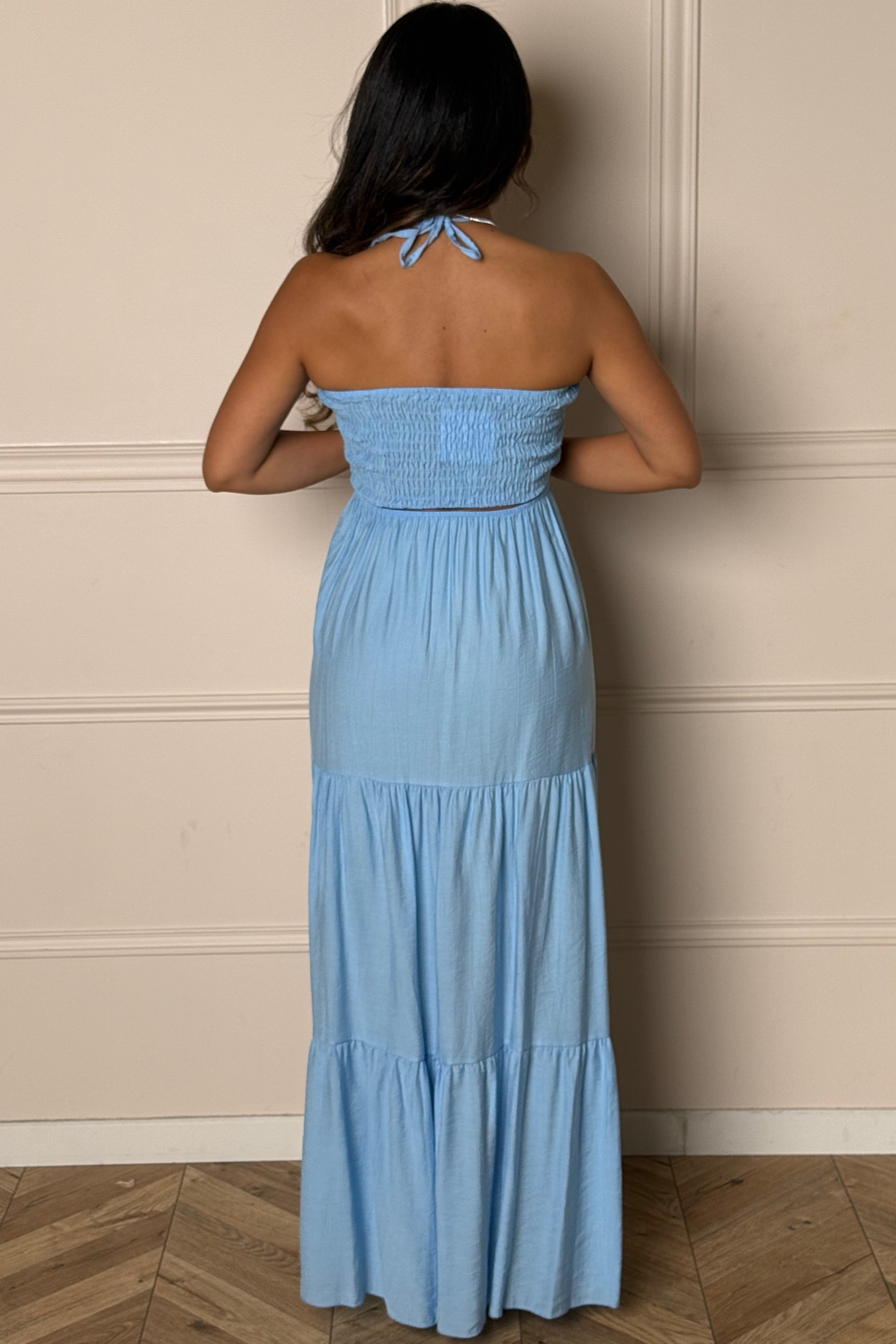 Robe Ample Col Noué Femme