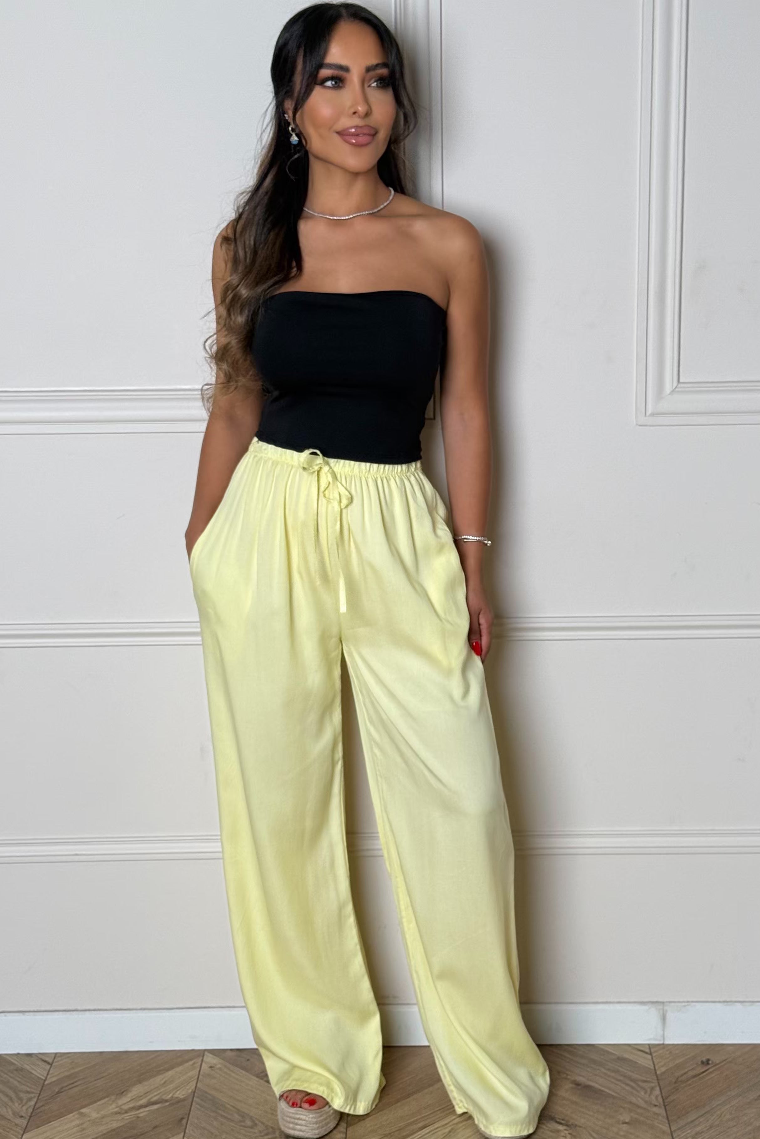 Pantalon Fluide Elastique Femme