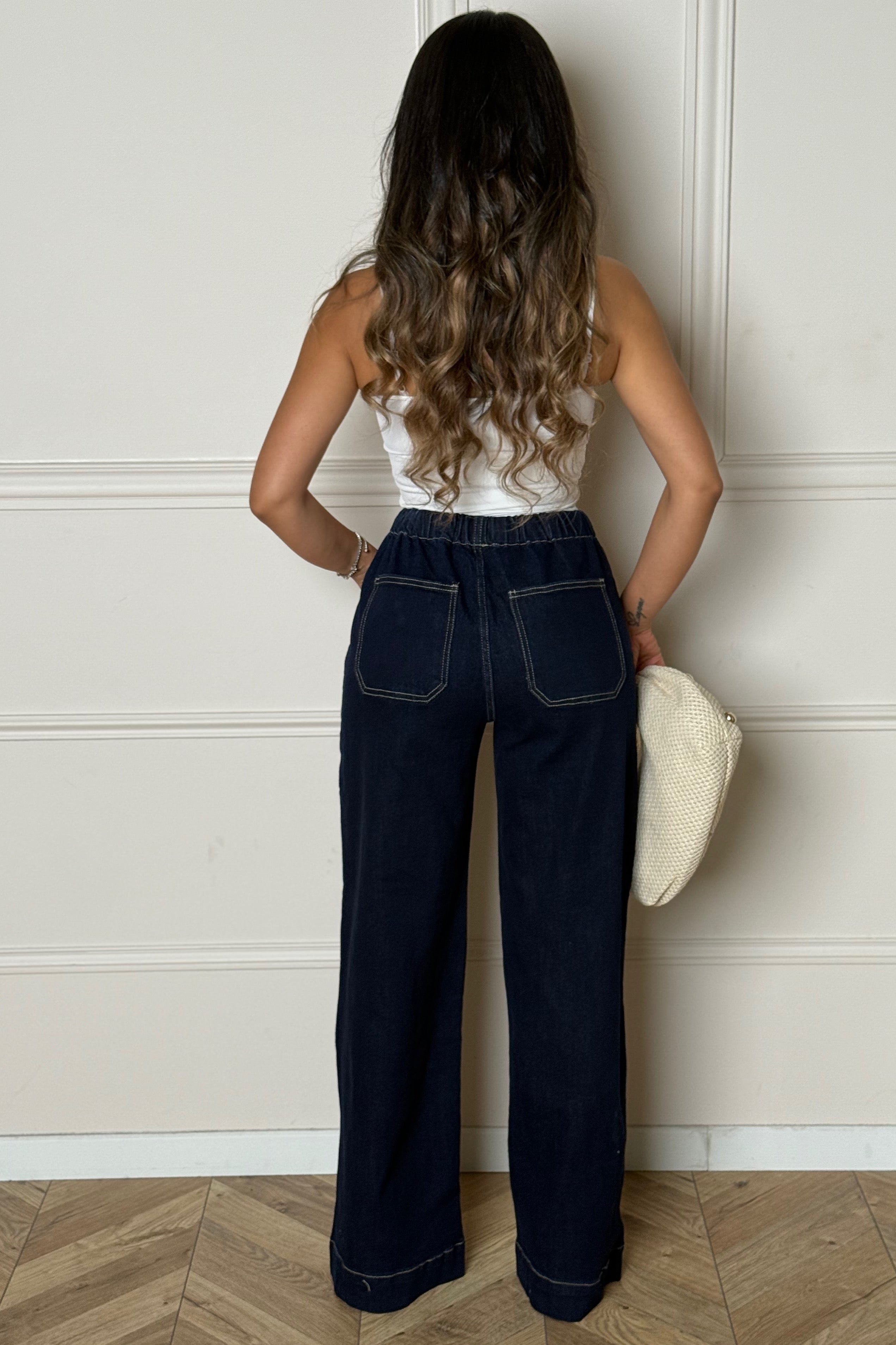 Jeans Loose + Lanière Femme