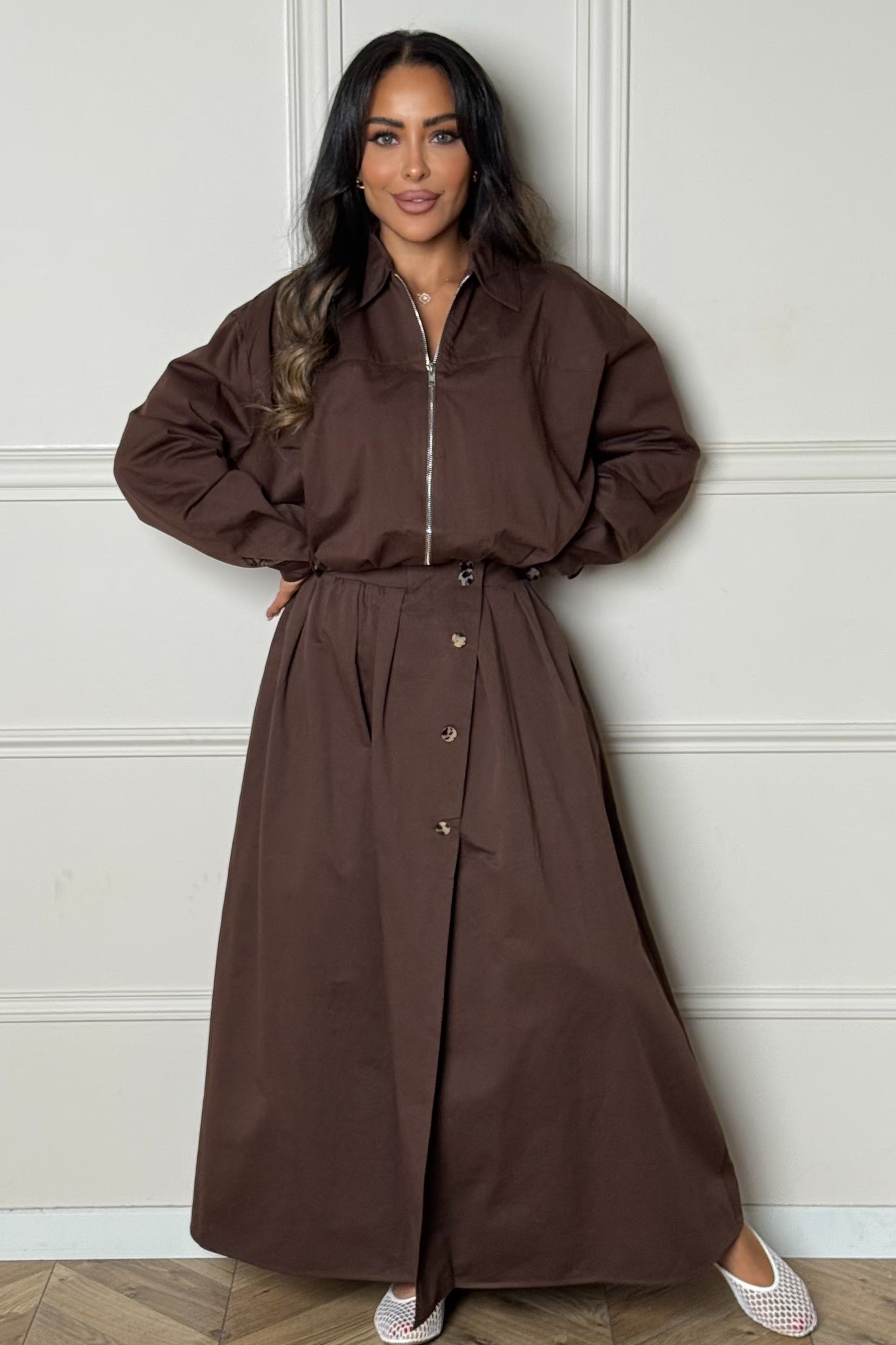 Jupe saharienne femme style safari-chic BLOOSHOP
