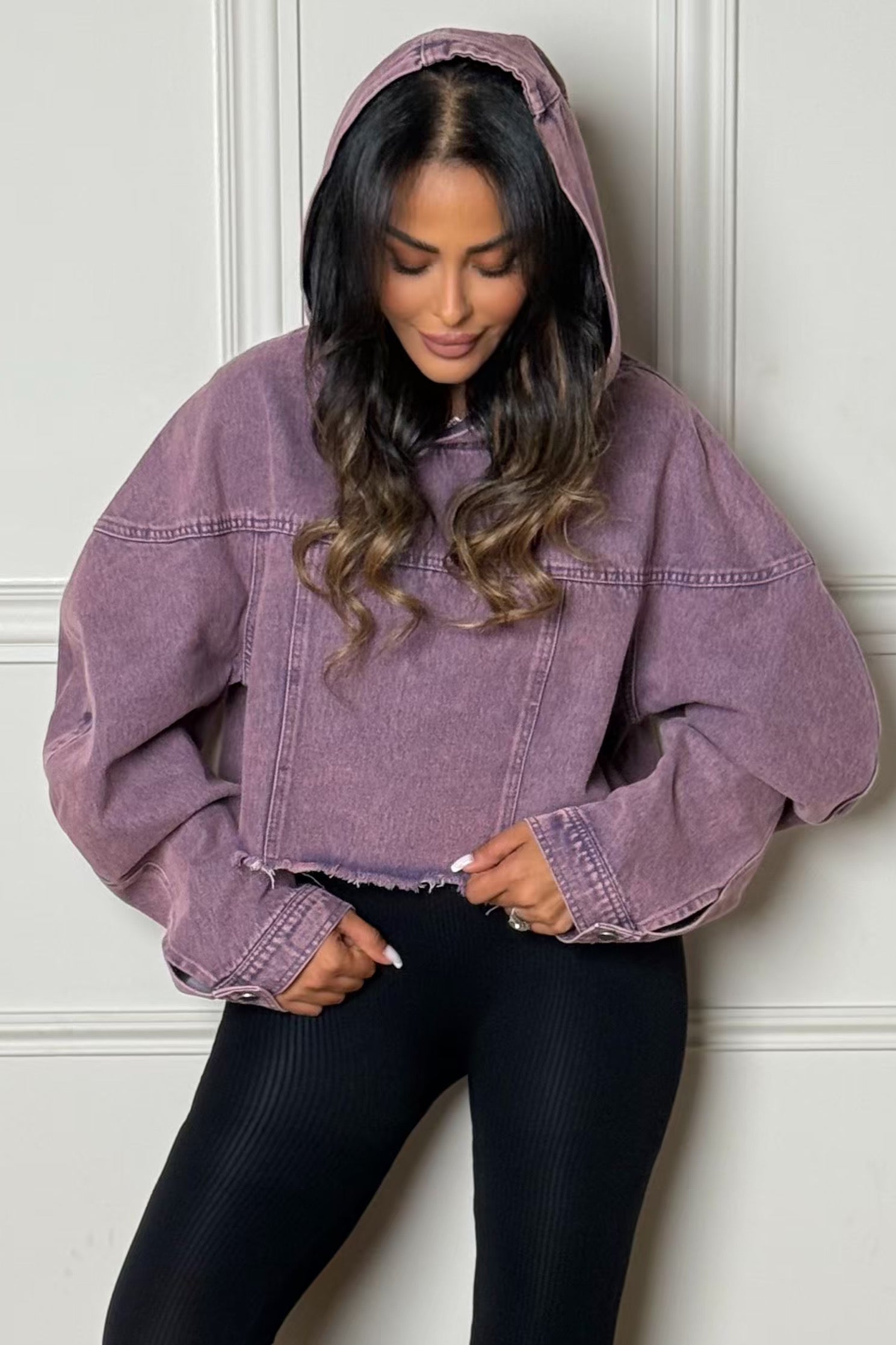 Matière denim authentique sweat oversize BLOOSHOP
